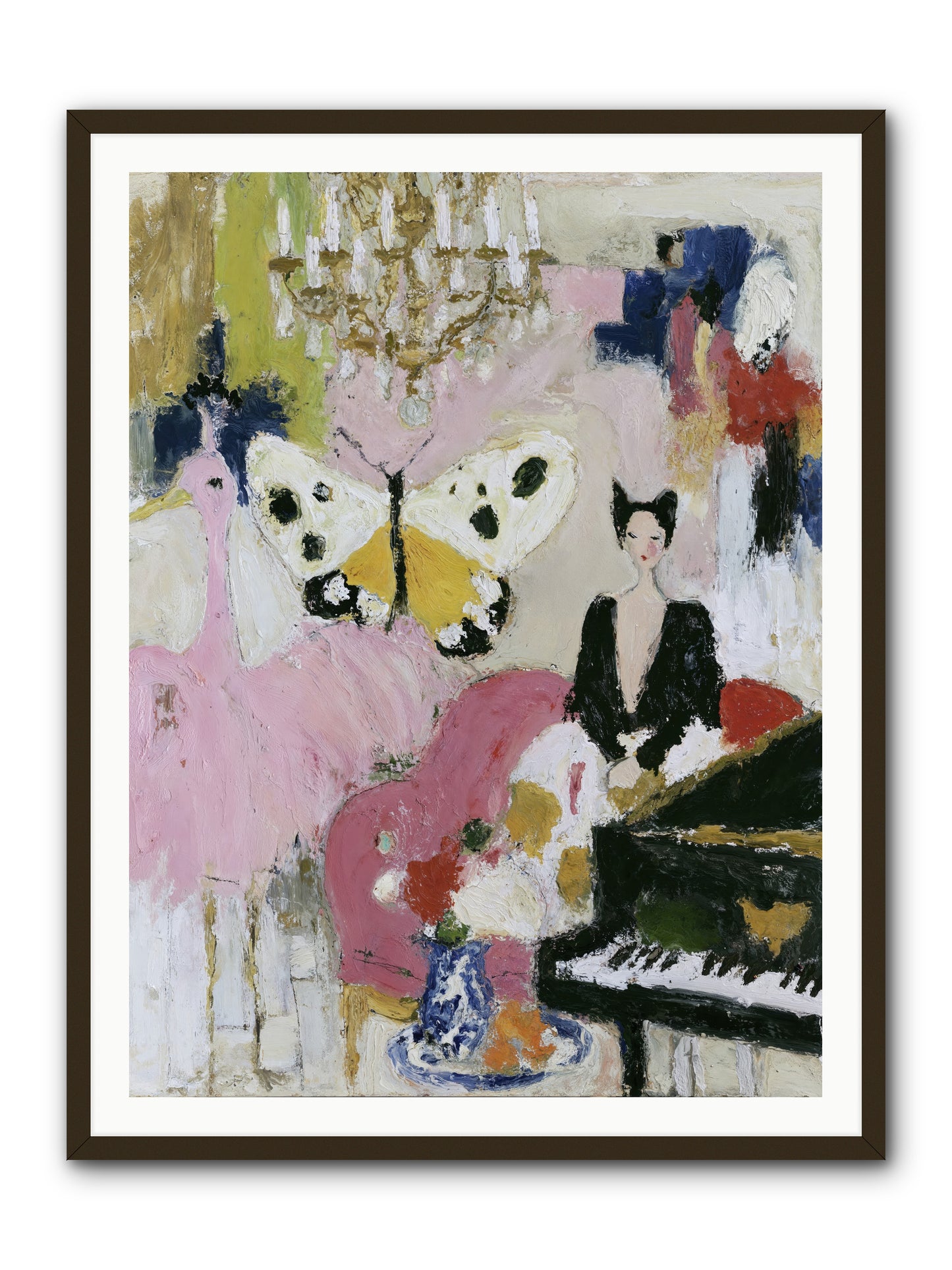 Powder, Pearl, and Nerve -- Framed Print - Black 36x48