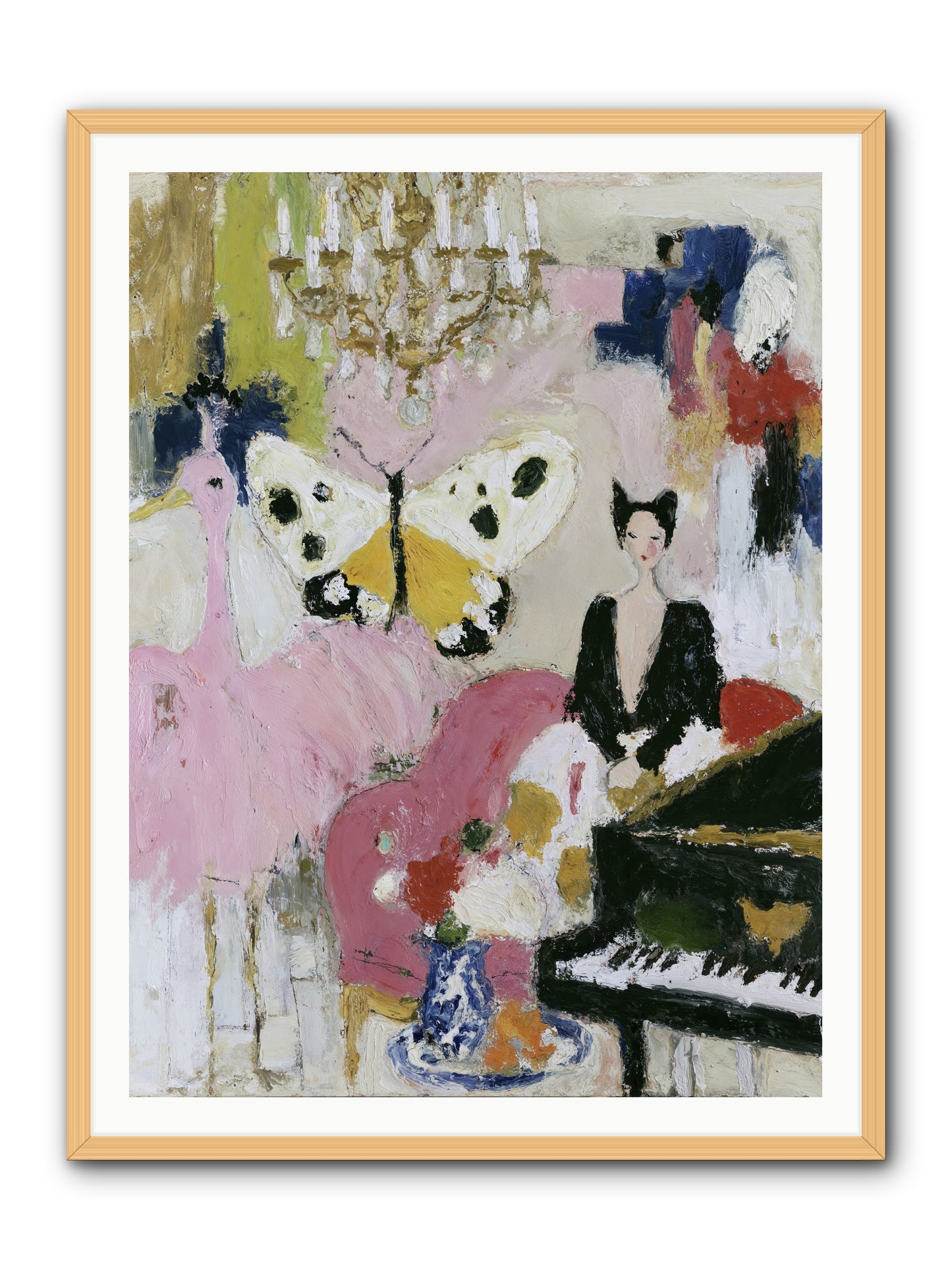 Powder, Pearl, and Nerve -- Framed Print - Natural 36x48