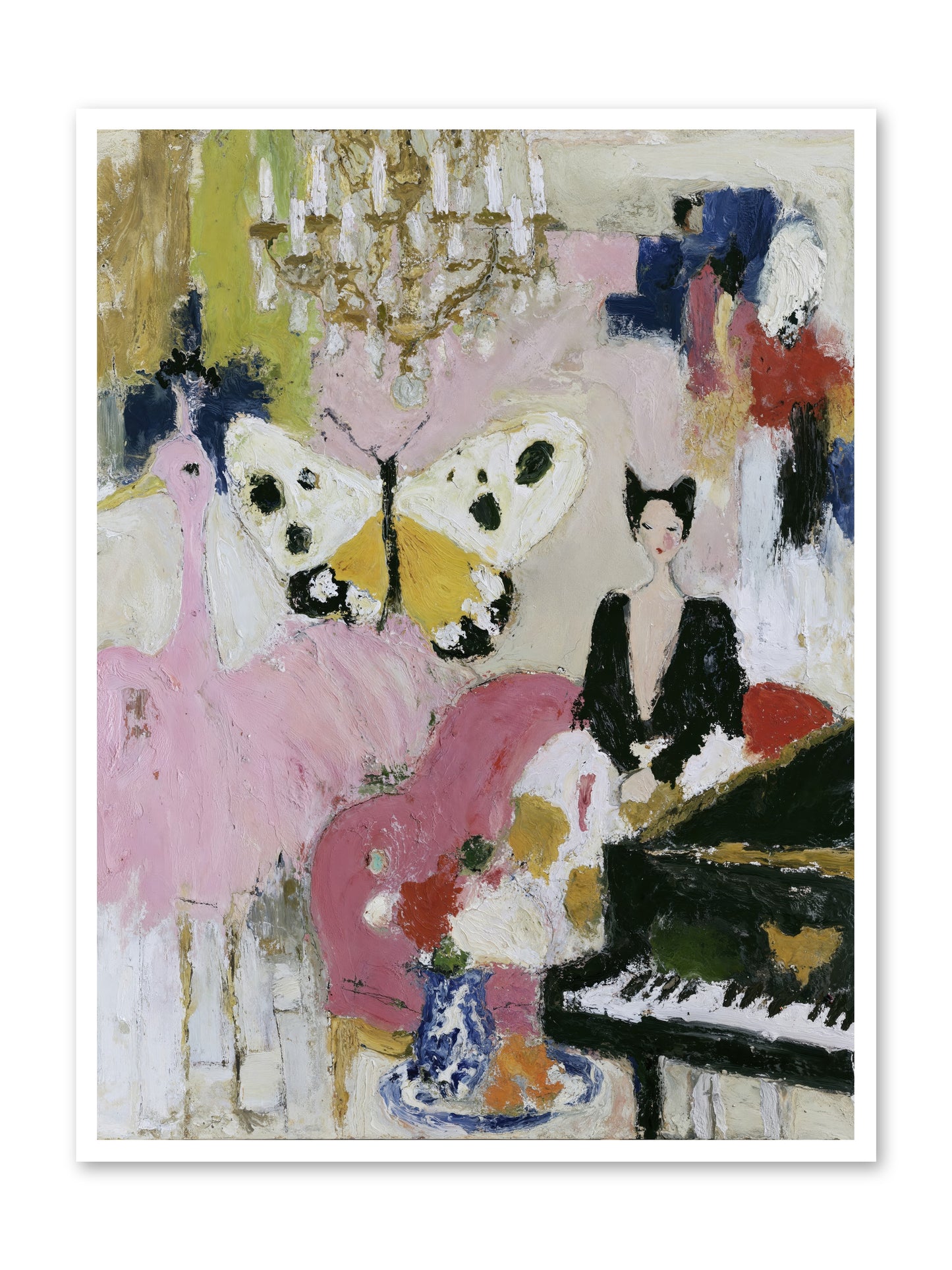 Powder, Pearl, and Nerve -- Loose Canvas Print 36x48