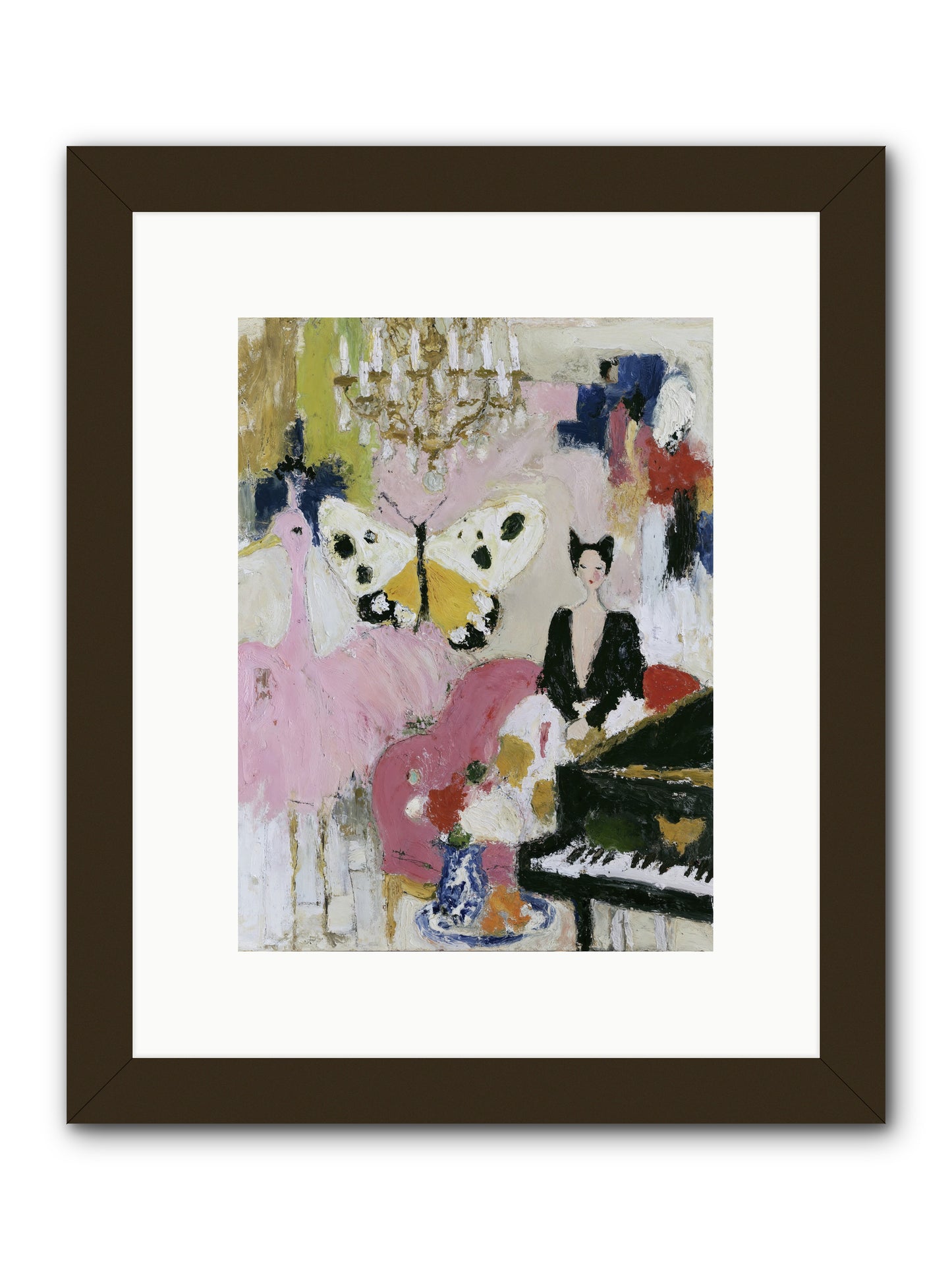Powder, Pearl, and Nerve -- Framed Print - Black 9x12