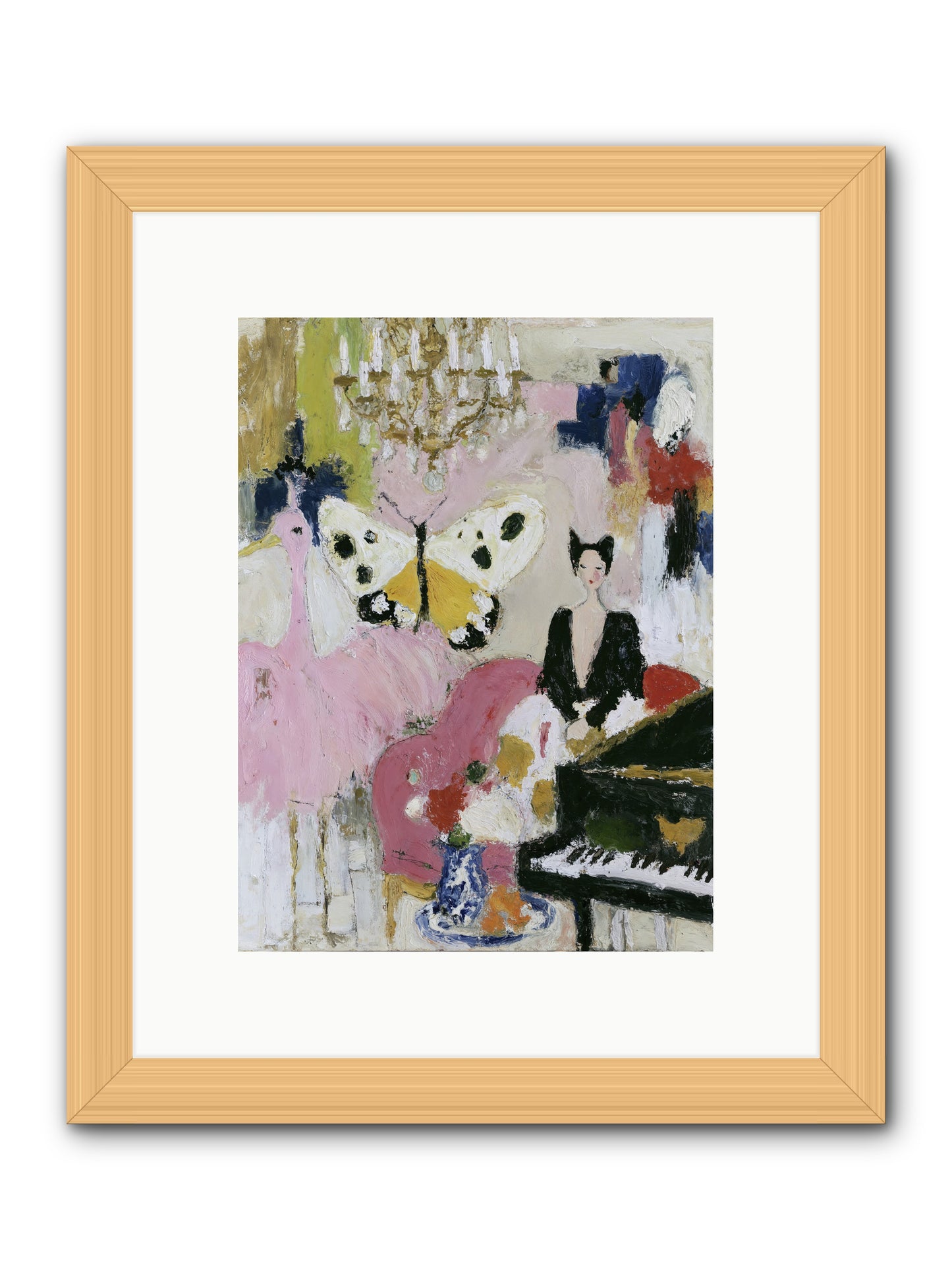 Powder, Pearl, and Nerve -- Framed Print - Natural 9x12
