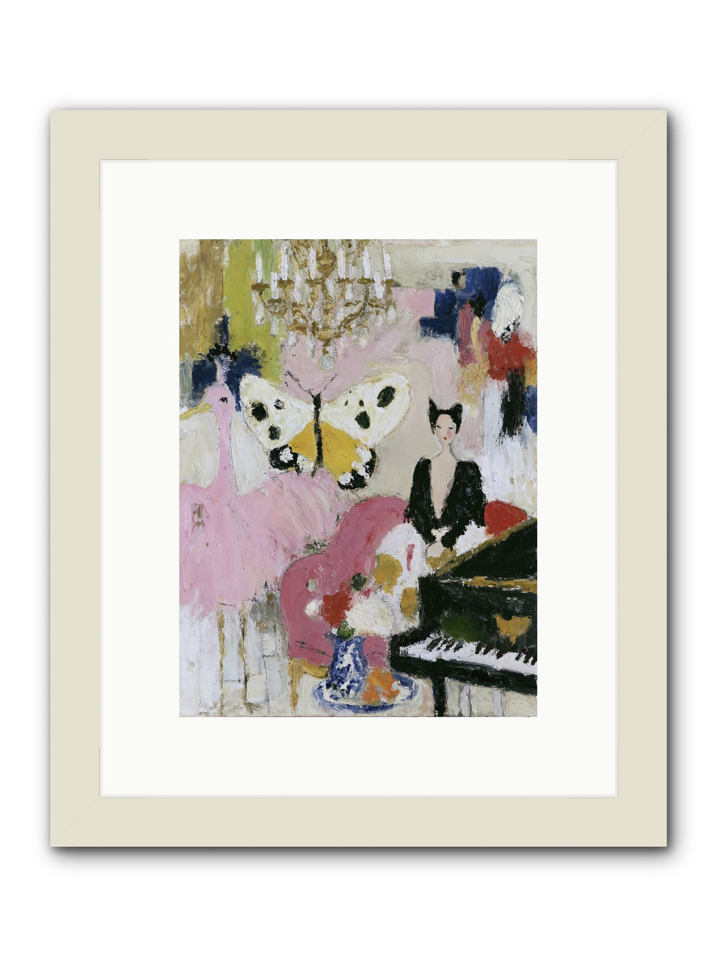 Powder, Pearl, and Nerve -- Framed Print - White 9x12