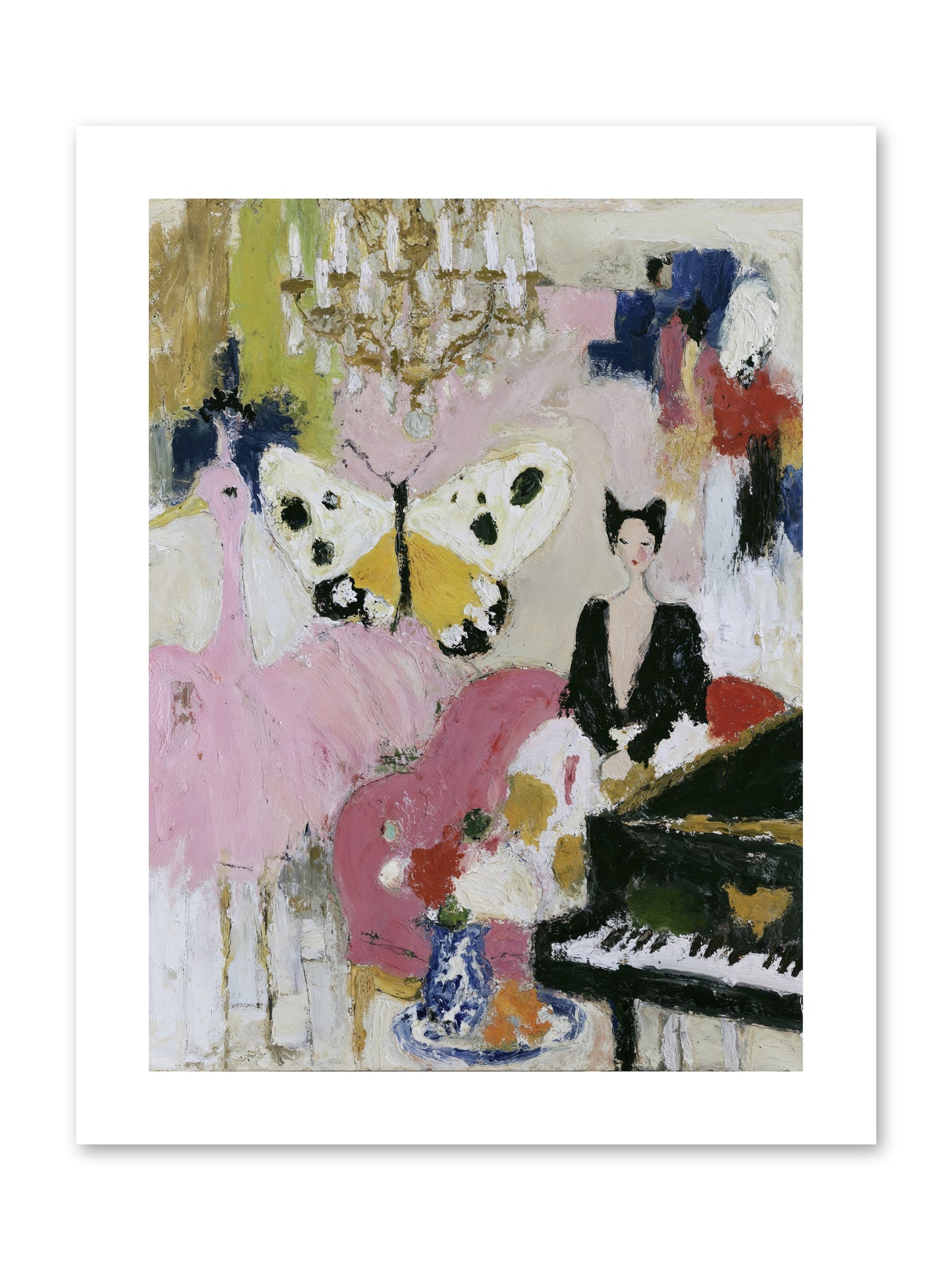 Powder, Pearl, and Nerve -- Loose Canvas Print 9x12