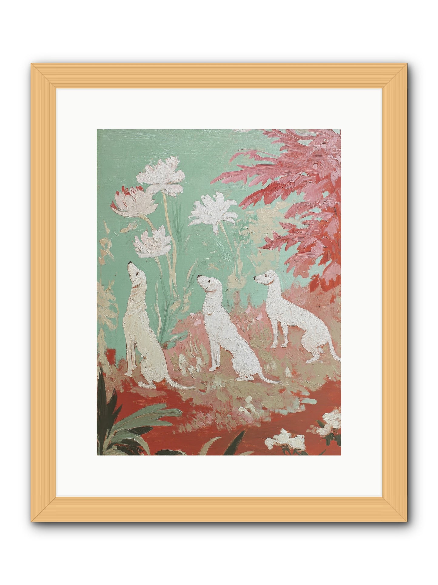 Prairie Companions -- Framed Print - Natural 12x16