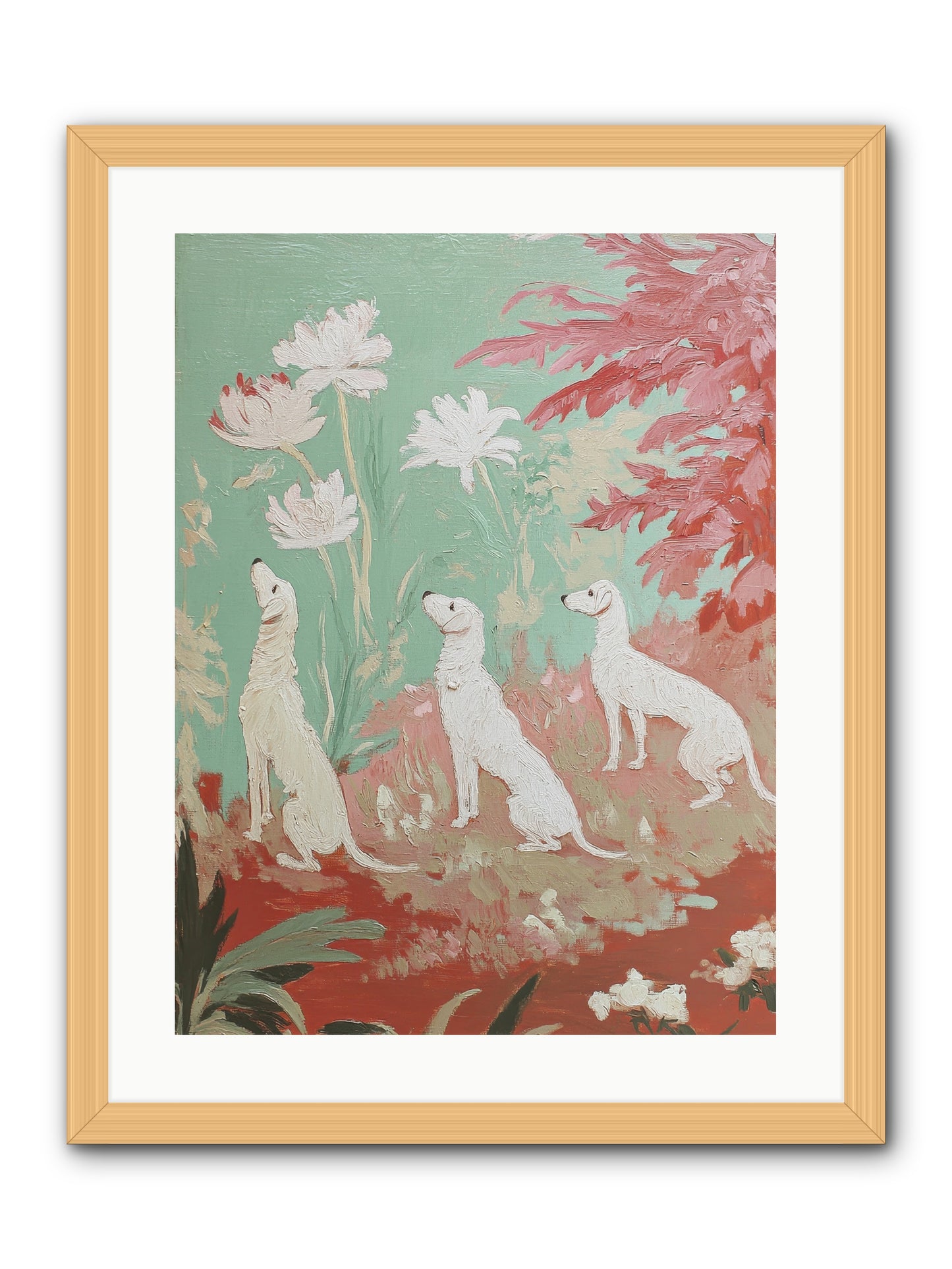 Prairie Companions -- Framed Print - Natural 18x24