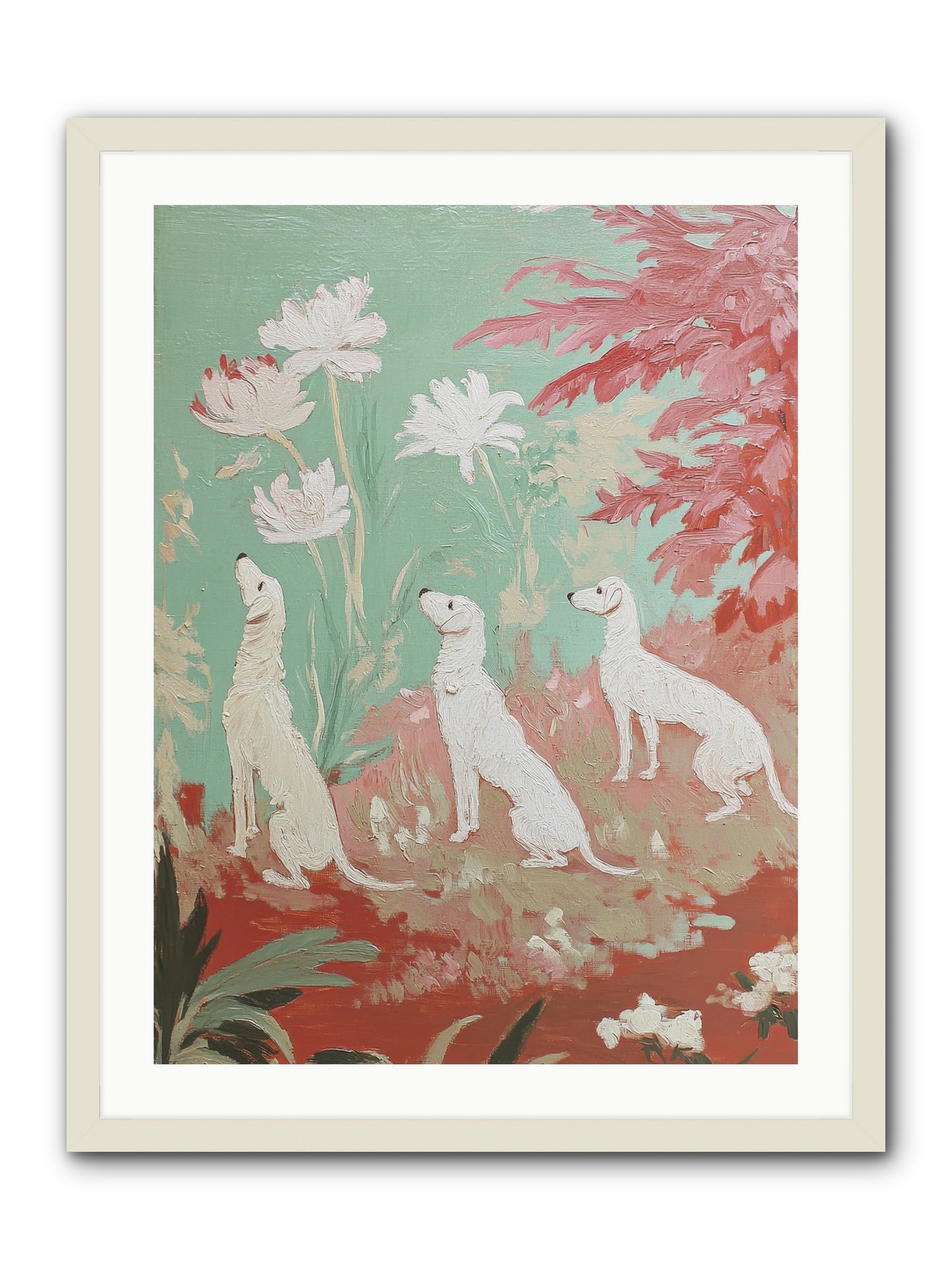 Prairie Companions -- Framed Print - White 24x32