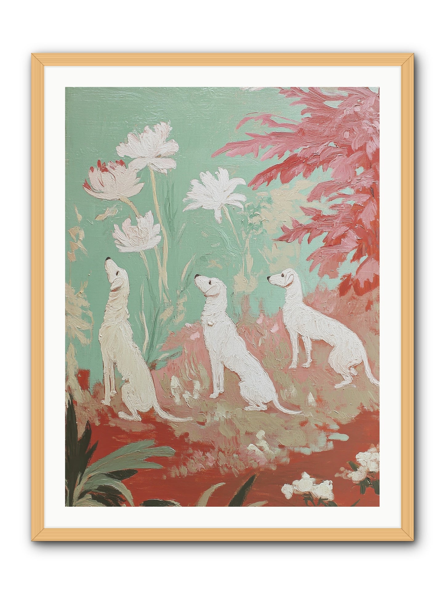 Prairie Companions -- Framed Print - Natural 30x40