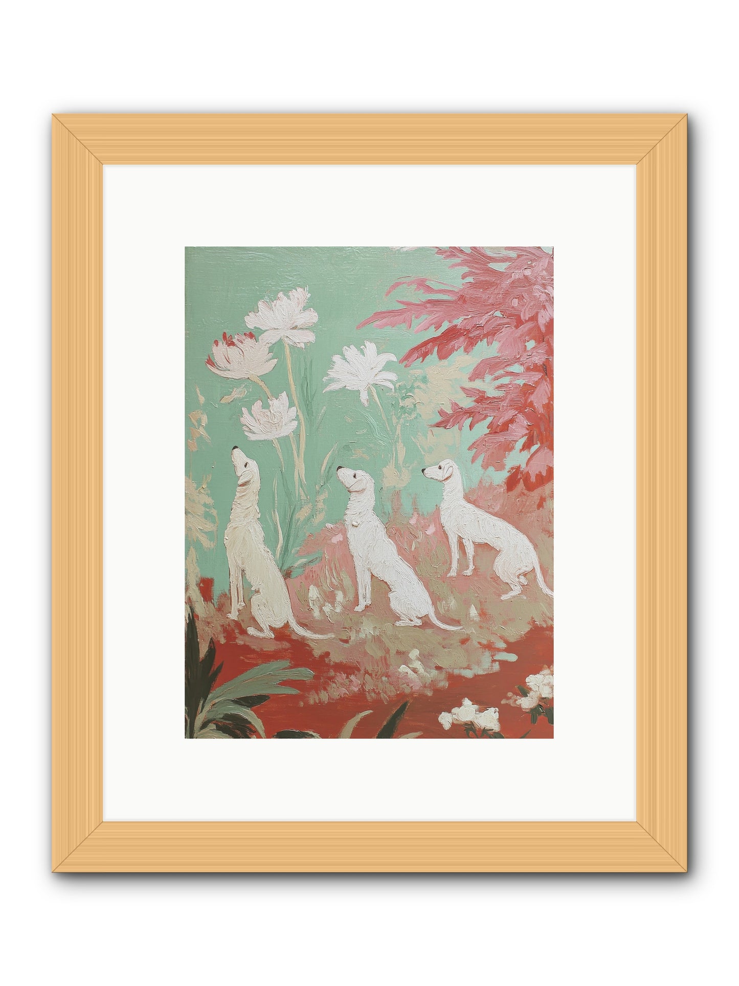 Prairie Companions -- Framed Print - Natural 9x12