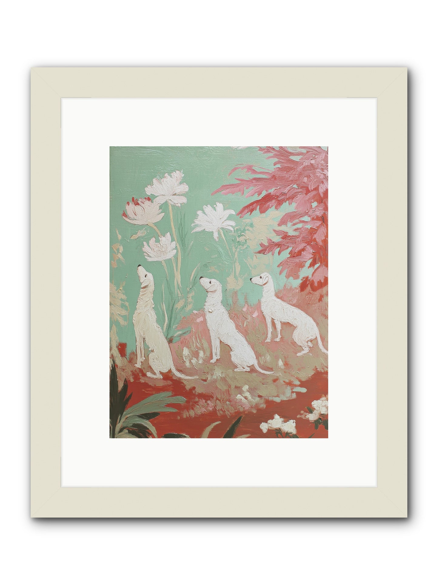 Prairie Companions -- Framed Print - White 9x12
