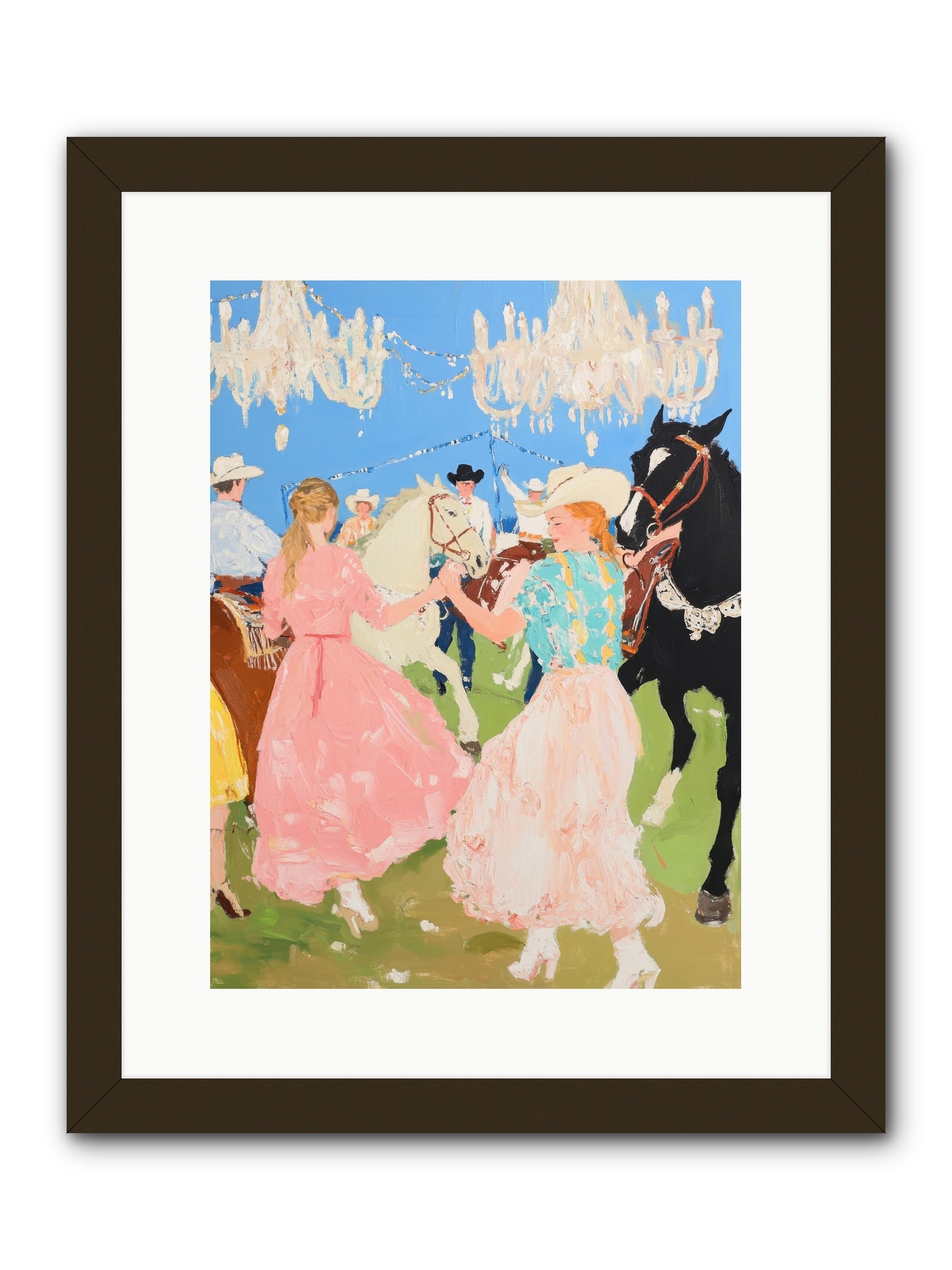 Prairie Dance -- Framed Print - Black 12x16