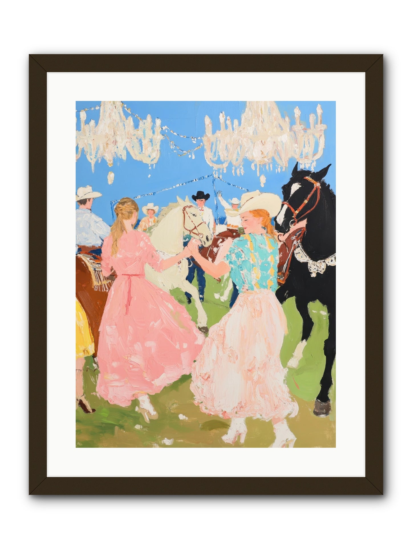 Prairie Dance -- Framed Print - Black 18x24