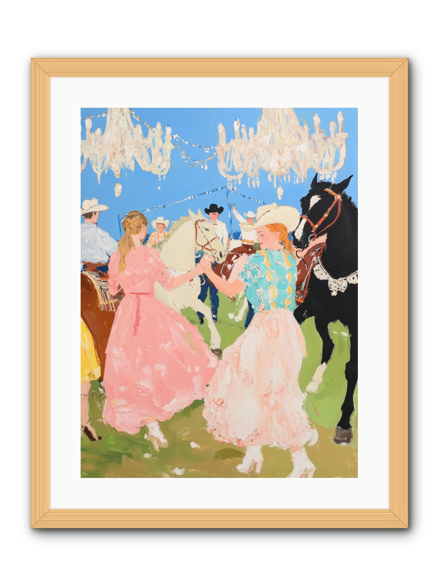 Prairie Dance -- Framed Print - Natural 18x24