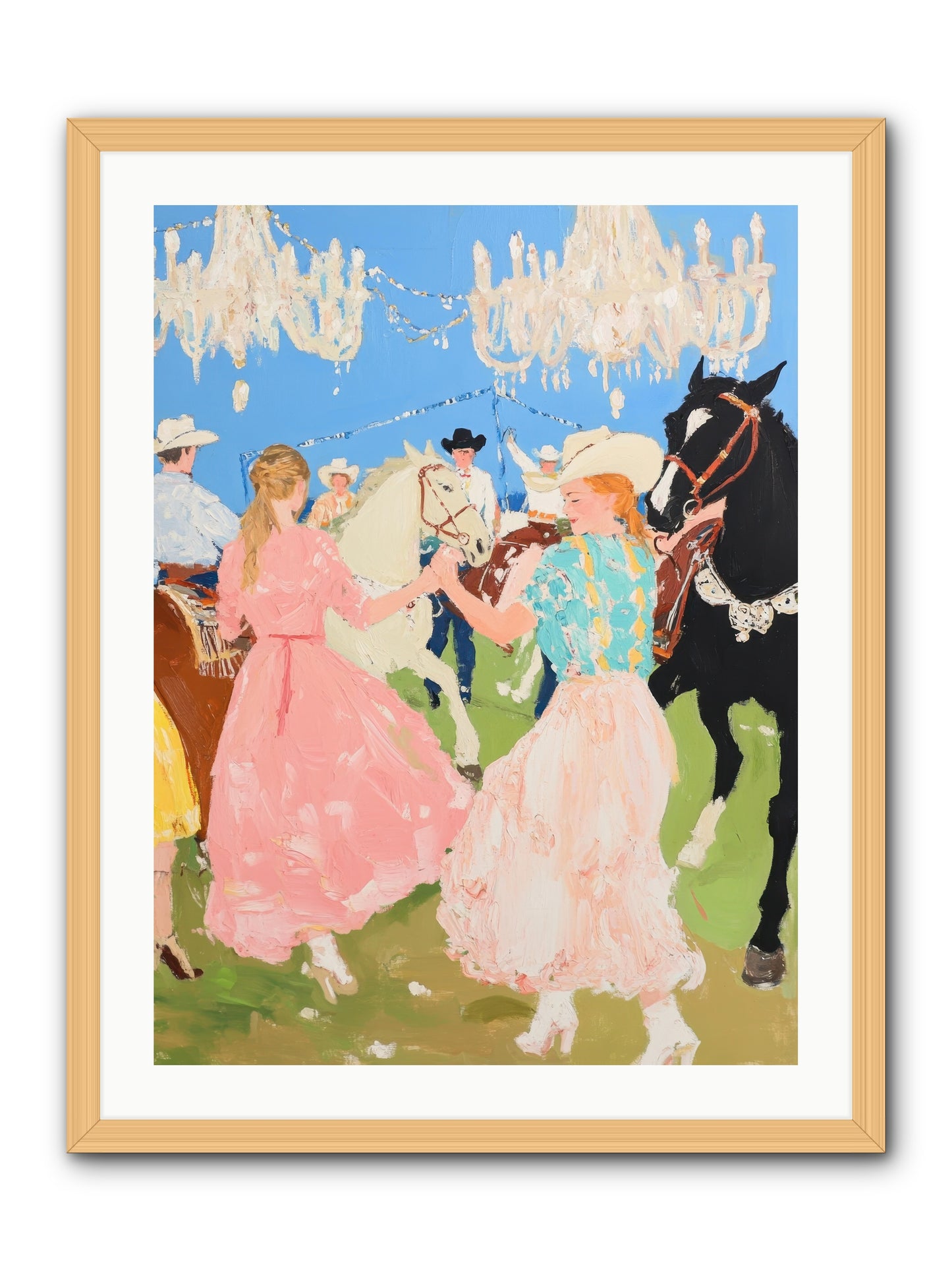 Prairie Dance -- Framed Print - Natural 24x32