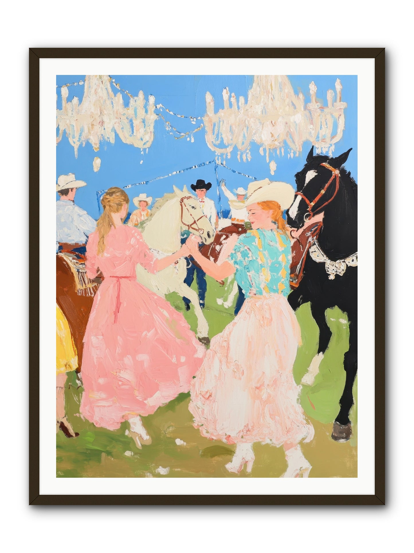 Prairie Dance -- Framed Print - Black 36x48
