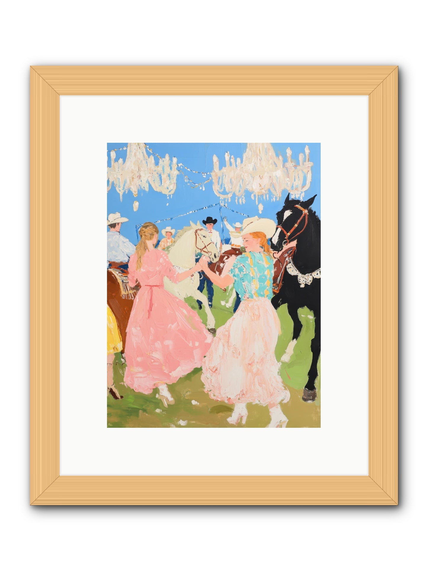 Prairie Dance -- Framed Print - Natural 9x12