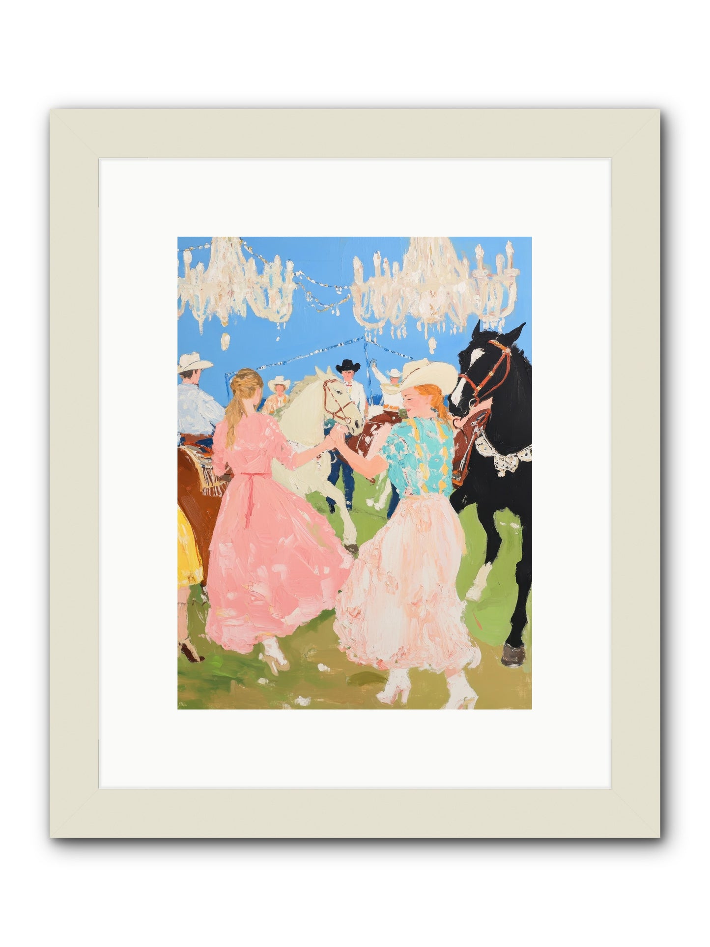 Prairie Dance -- Framed Print - White 9x12