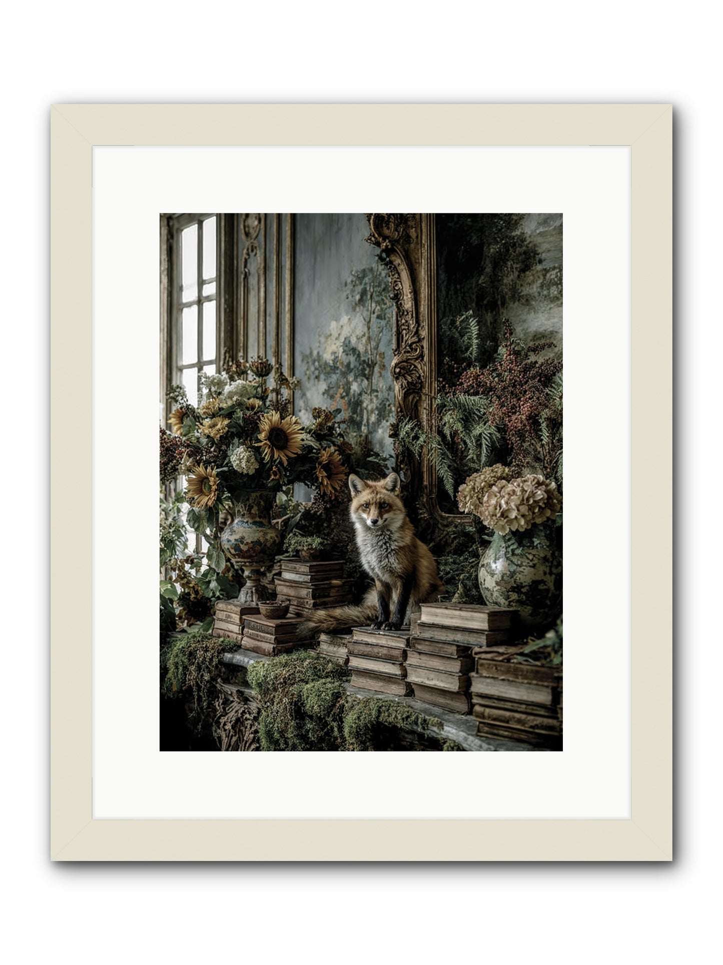 Prairie Dancer -- Framed Print - White 12x16