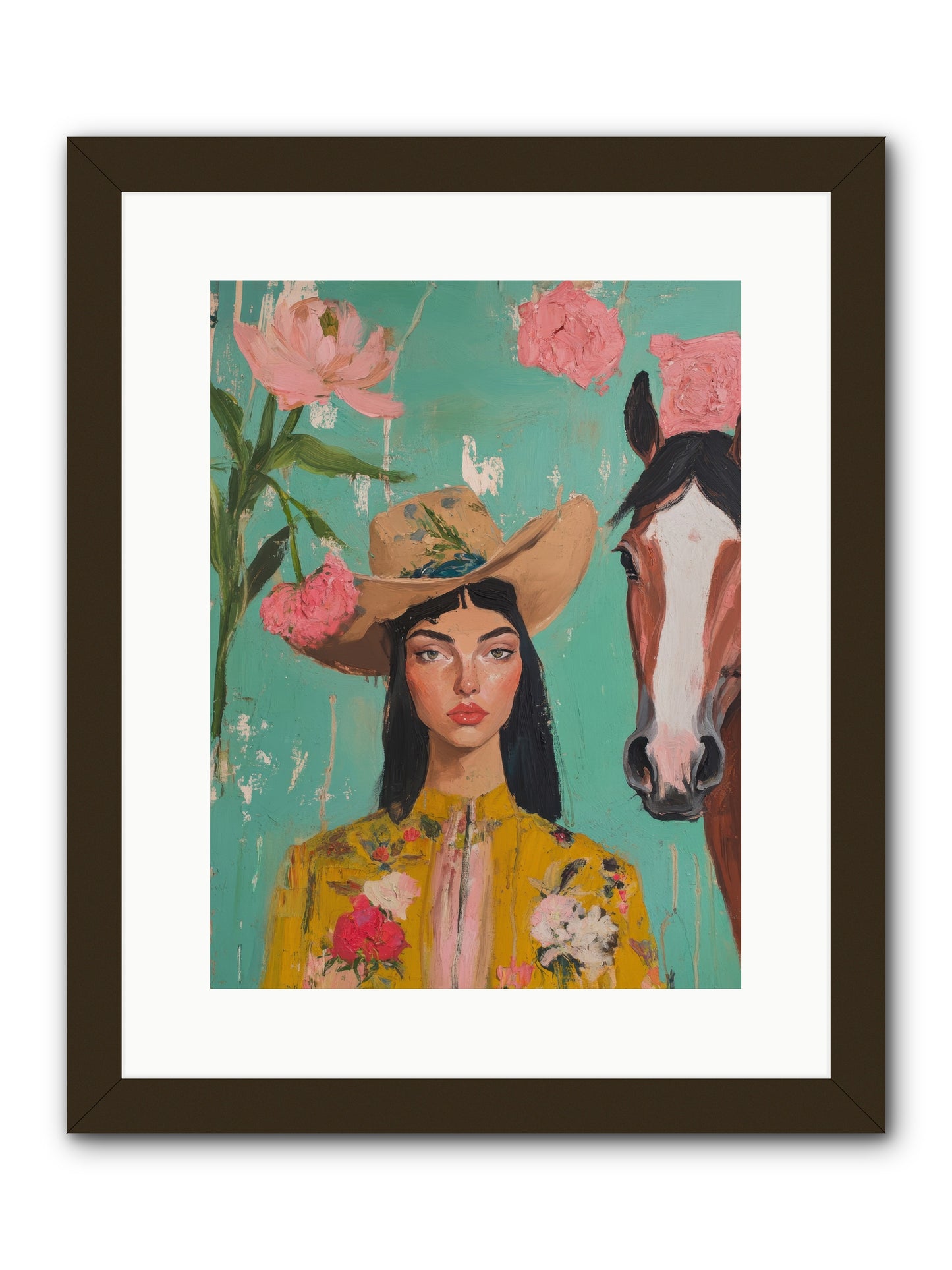 Prairie Duchess -- Framed Print - Black 12x16