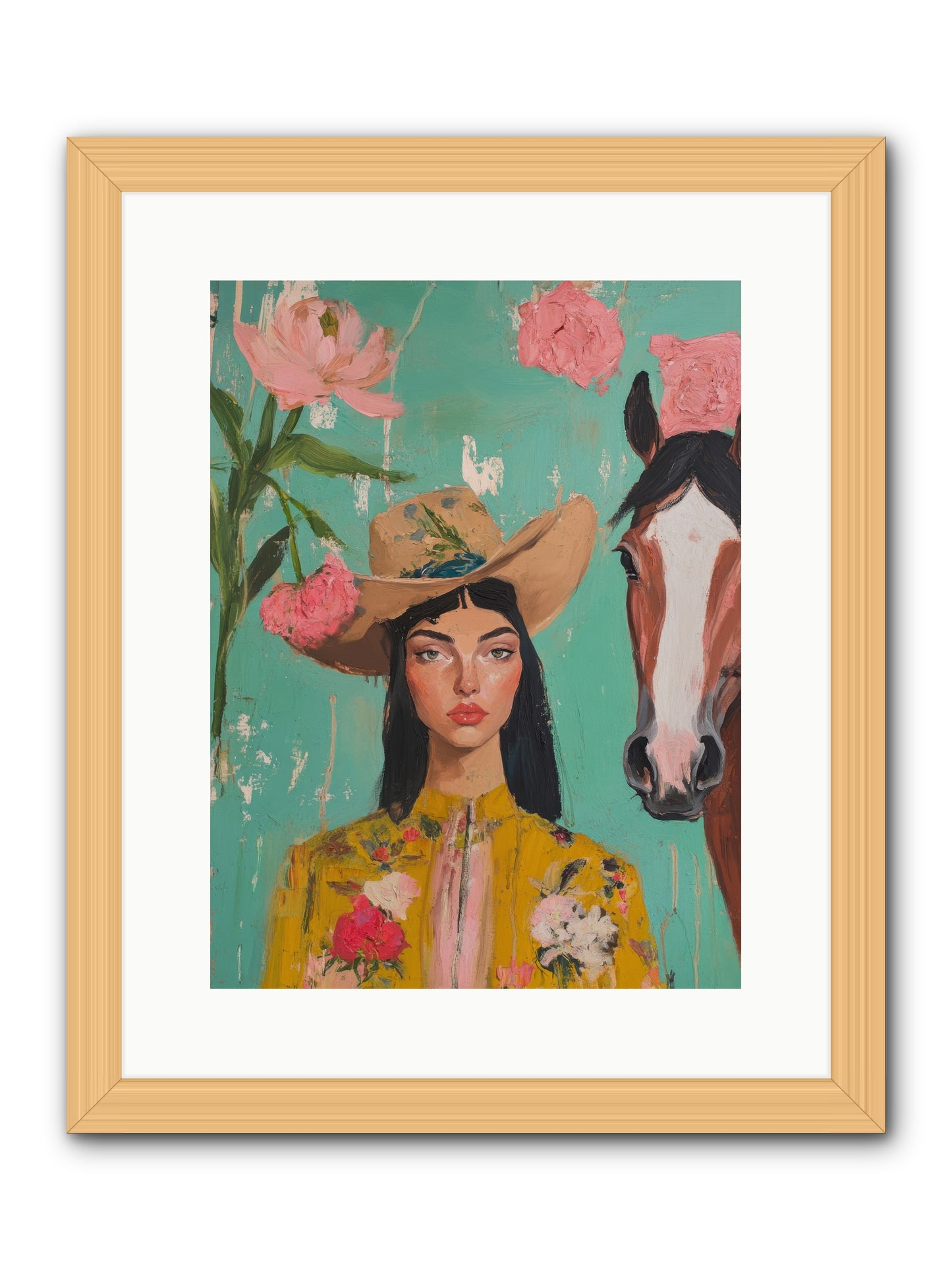 Prairie Duchess -- Framed Print - Natural 12x16