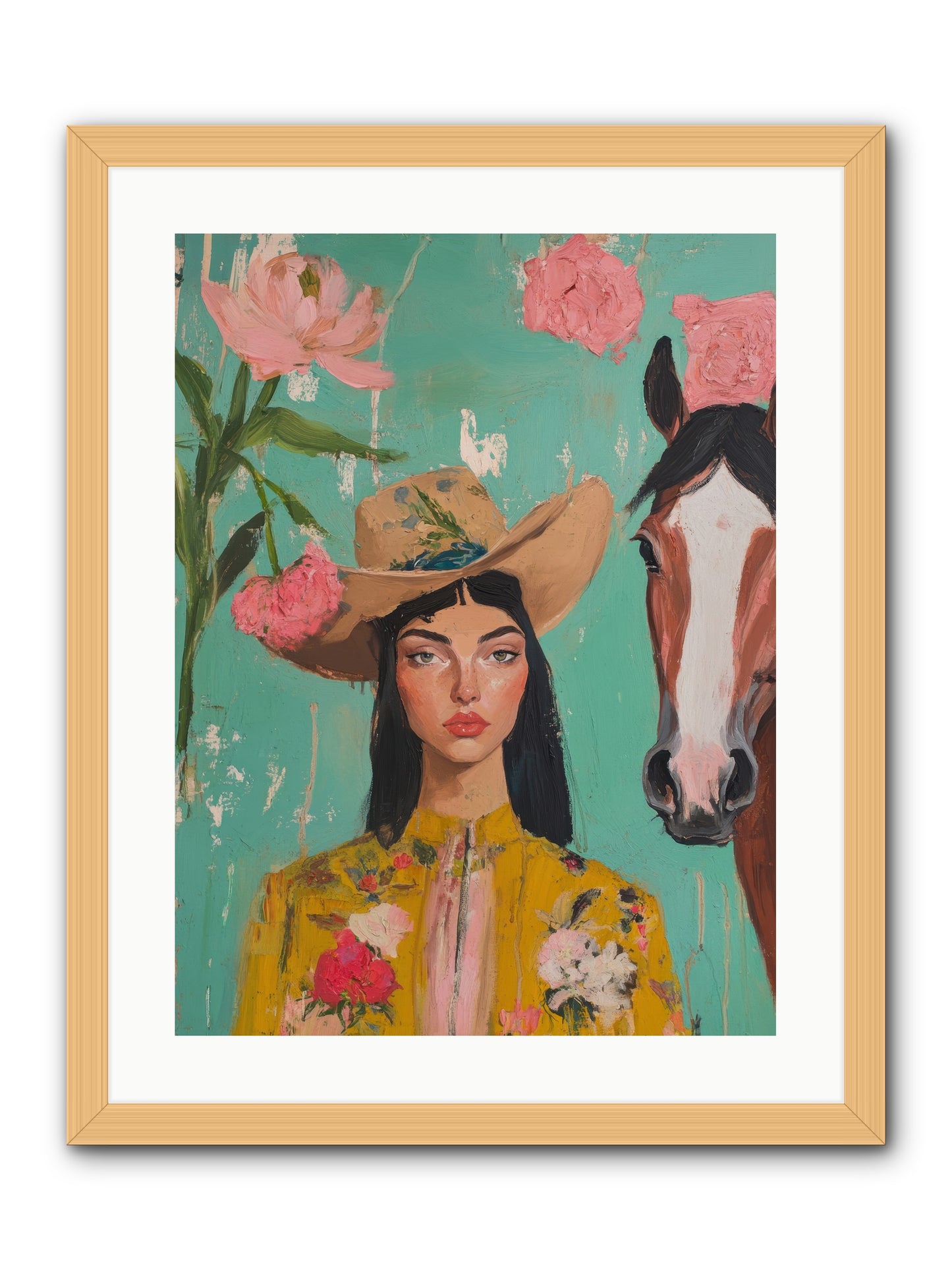 Prairie Duchess -- Framed Print - Natural 18x24