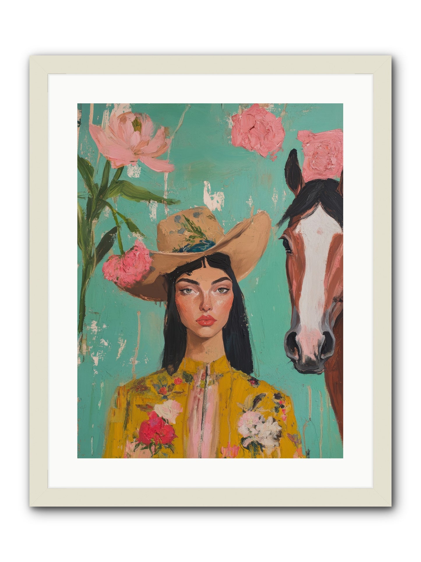 Prairie Duchess -- Framed Print - White 18x24