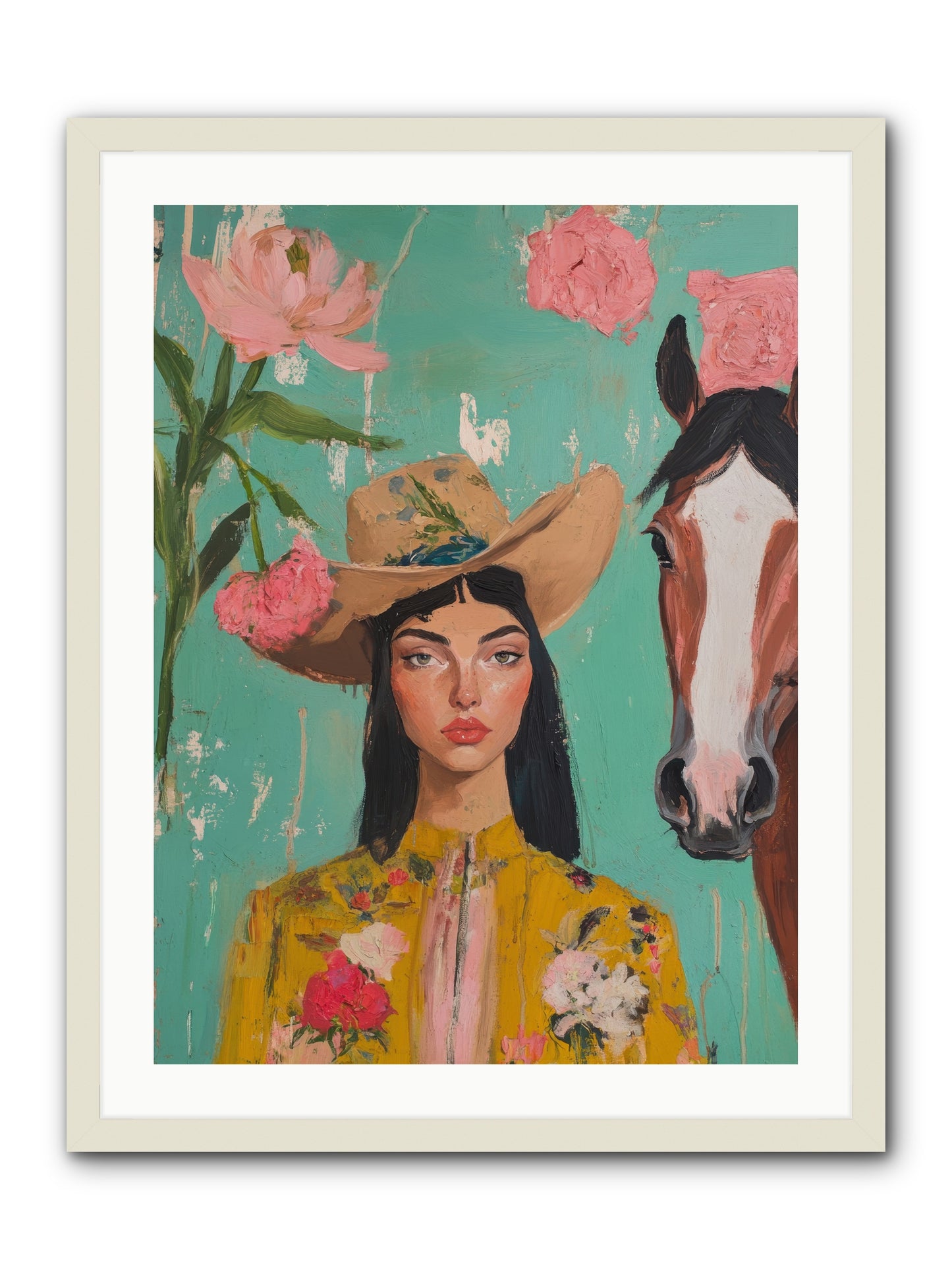 Prairie Duchess -- Framed Print - White 24x32