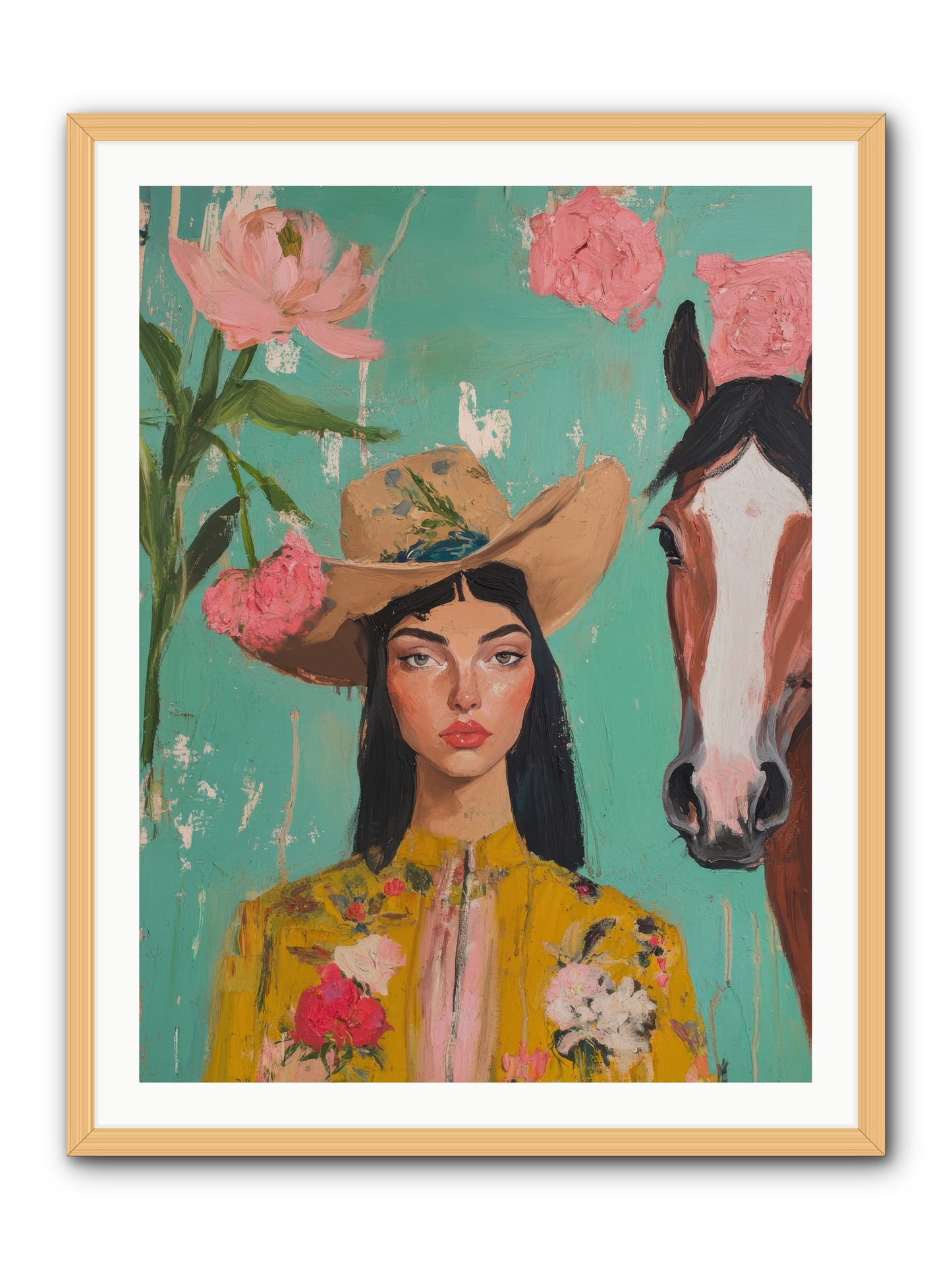 Prairie Duchess -- Framed Print - Natural 30x40