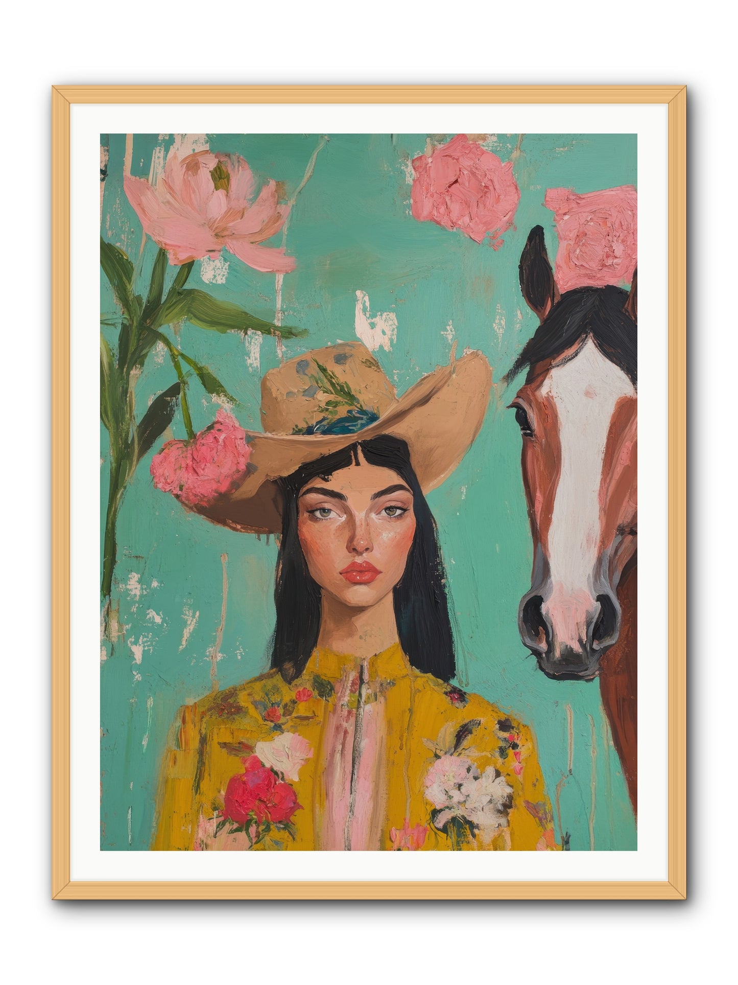 Prairie Duchess -- Framed Print - Natural 36x48