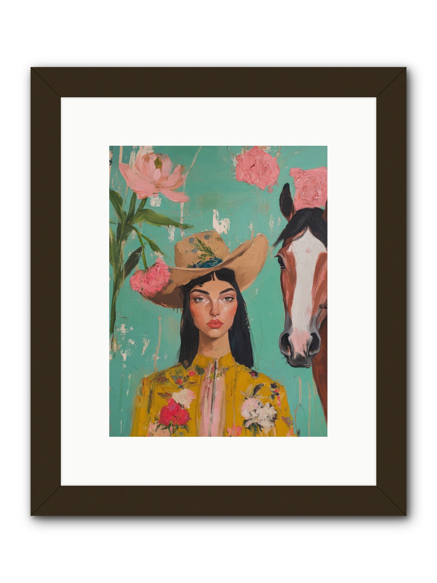 Prairie Duchess -- Framed Print - Black 9x12