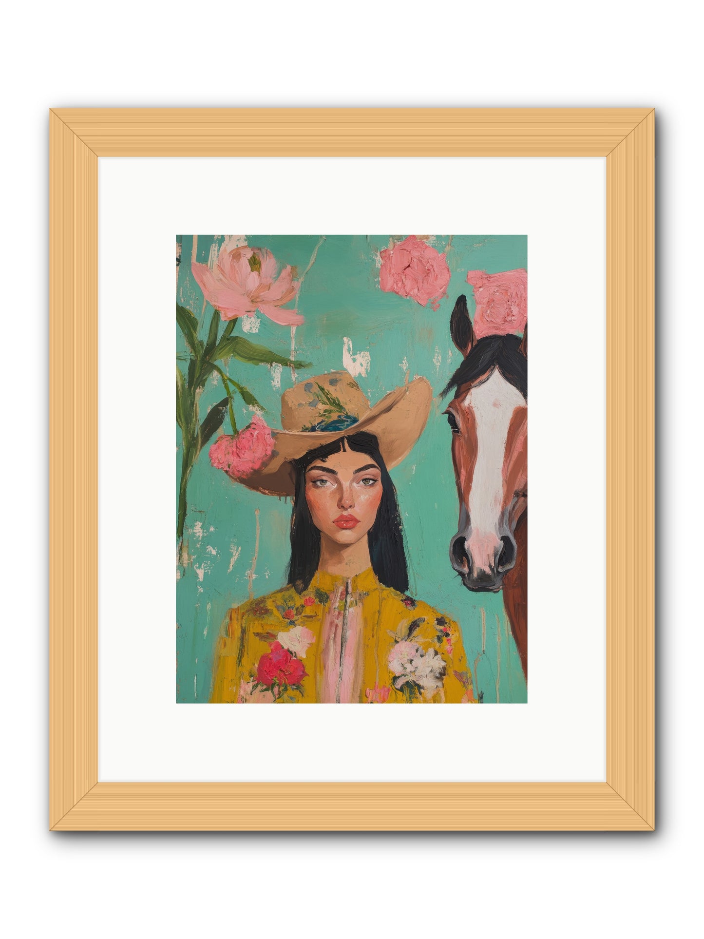Prairie Duchess -- Framed Print - Natural 9x12