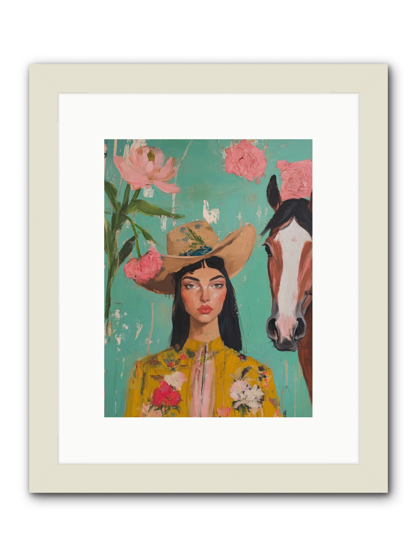 Prairie Duchess -- Framed Print - White 9x12