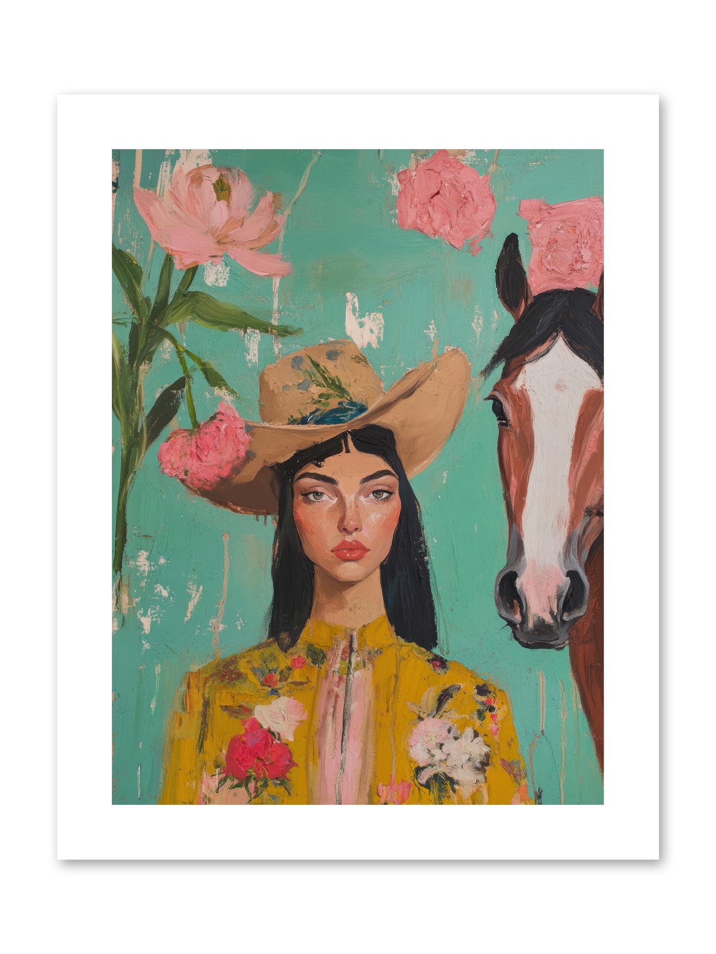 Prairie Duchess -- Loose Canvas Print 9x12