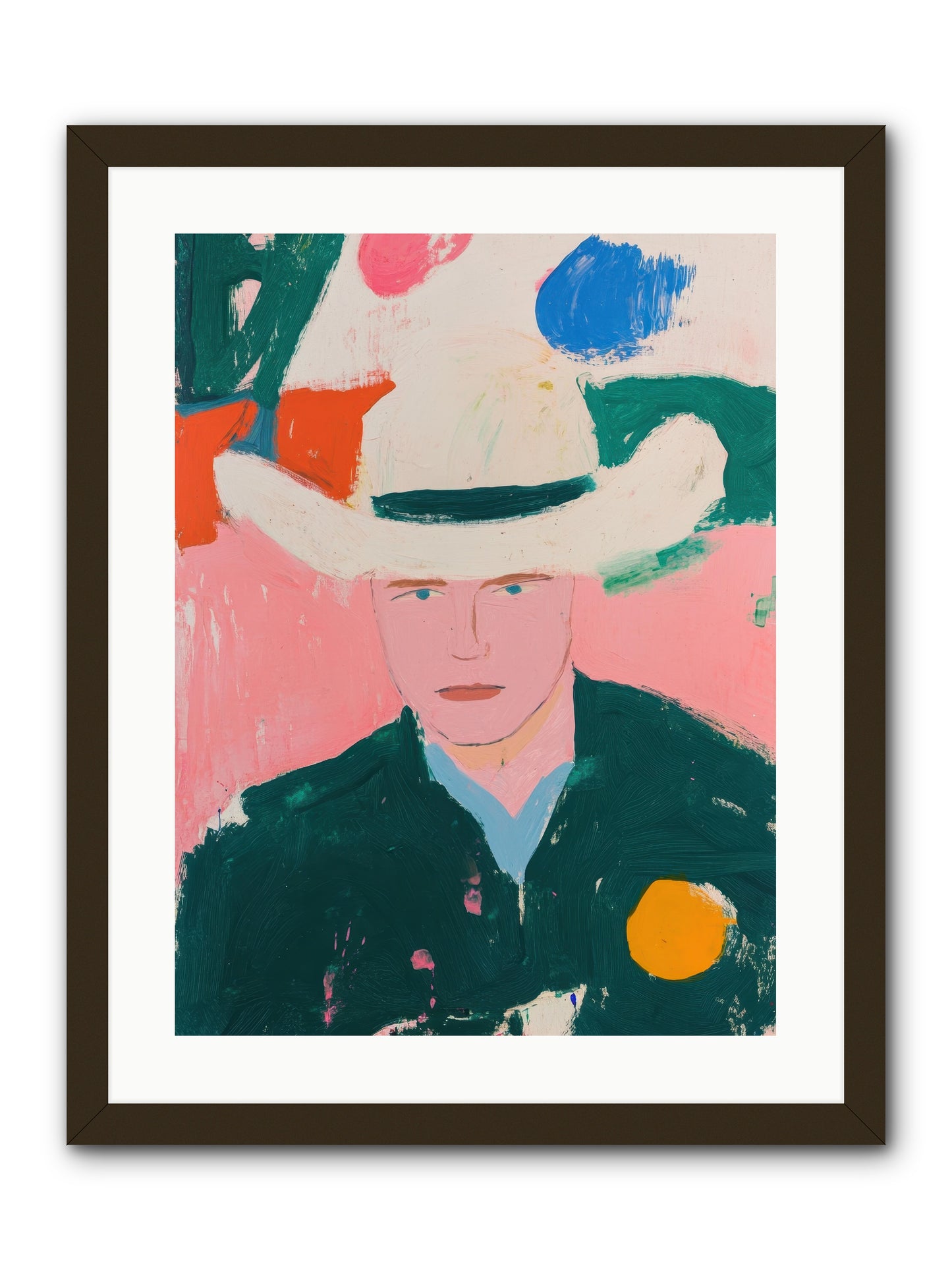Prairie Fire Ranger -- Framed Print - Black 18x24