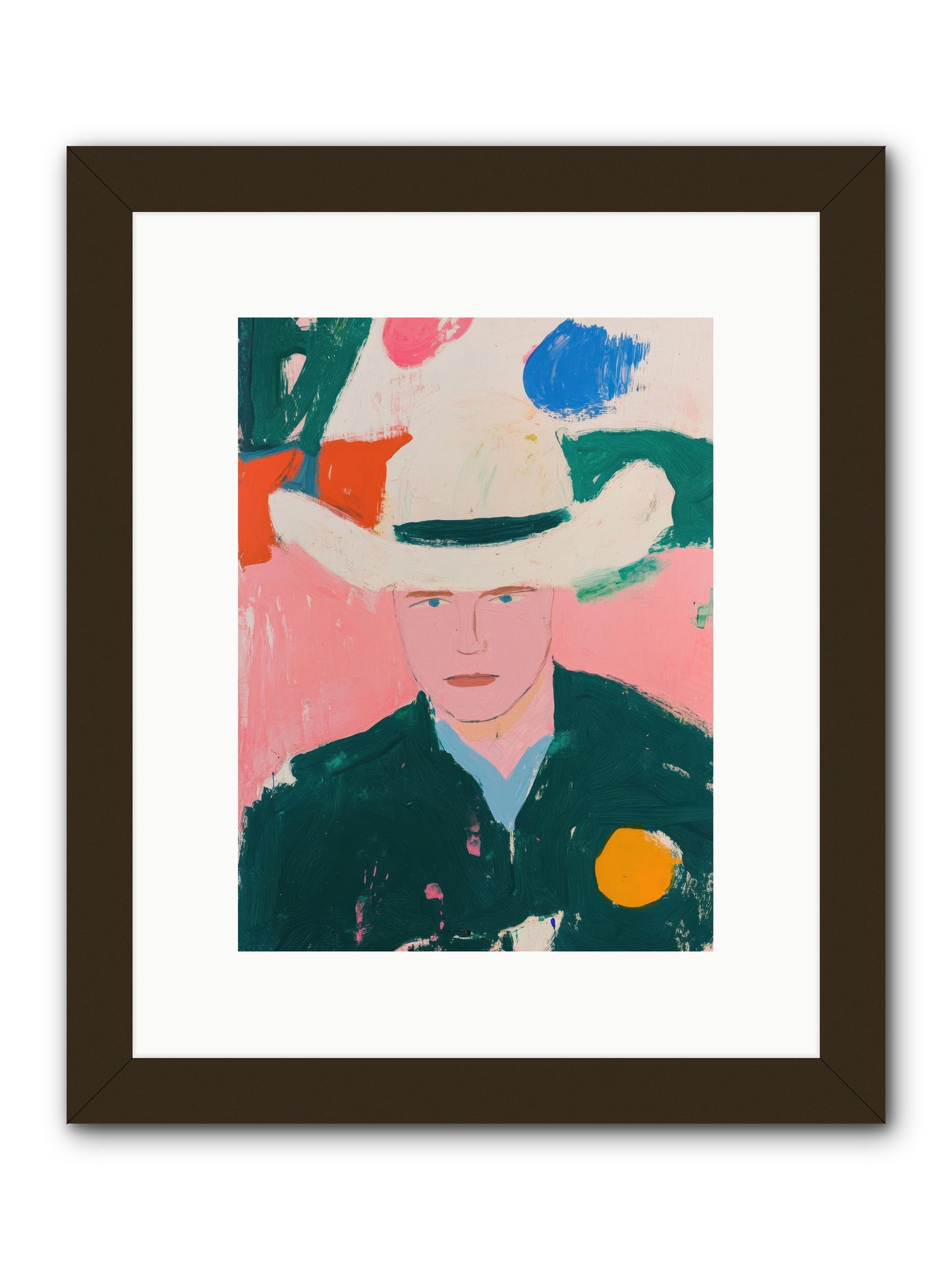 Prairie Fire Ranger -- Framed Print - Black 9x12