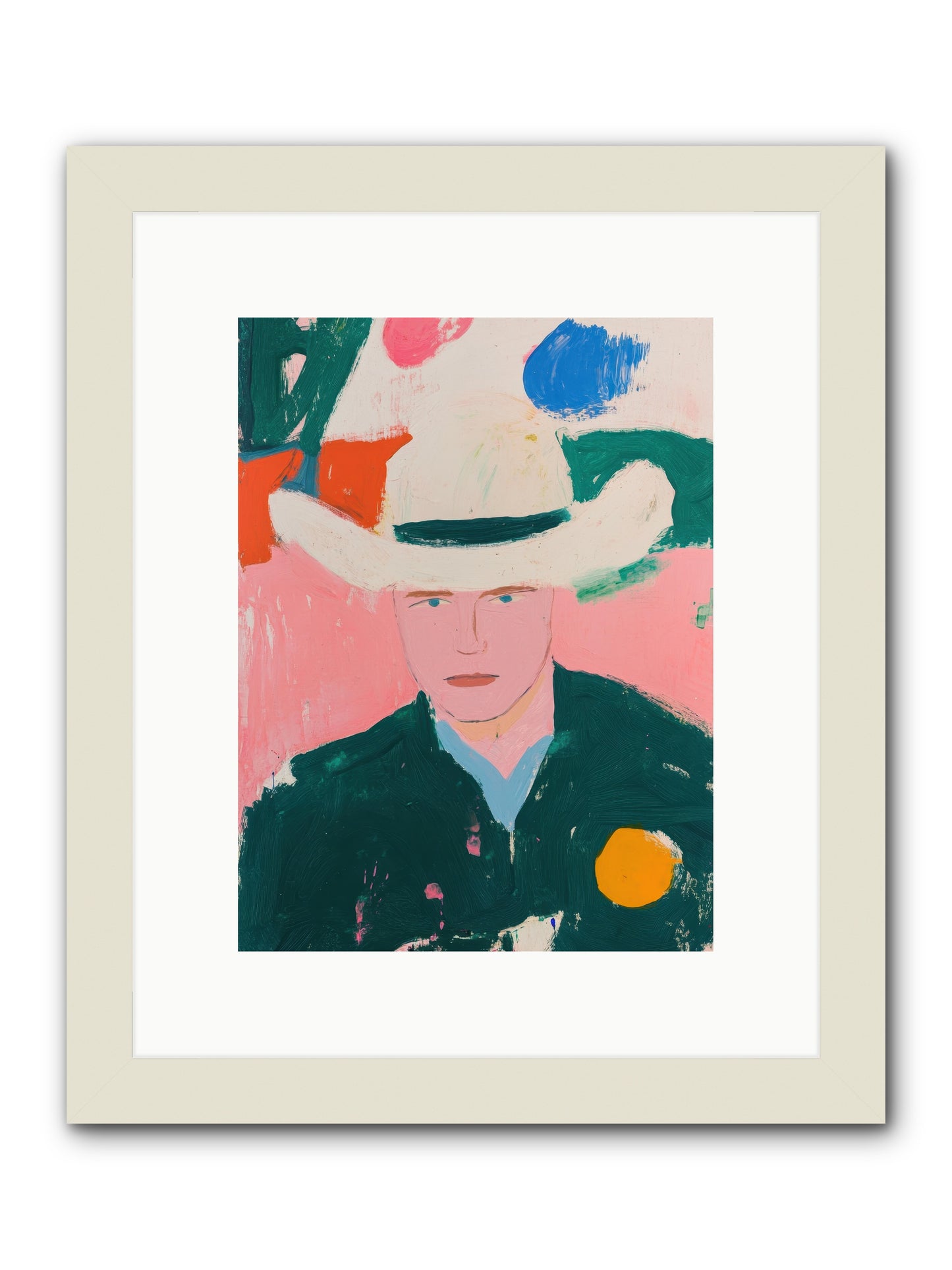 Prairie Fire Ranger -- Framed Print - White 9x12