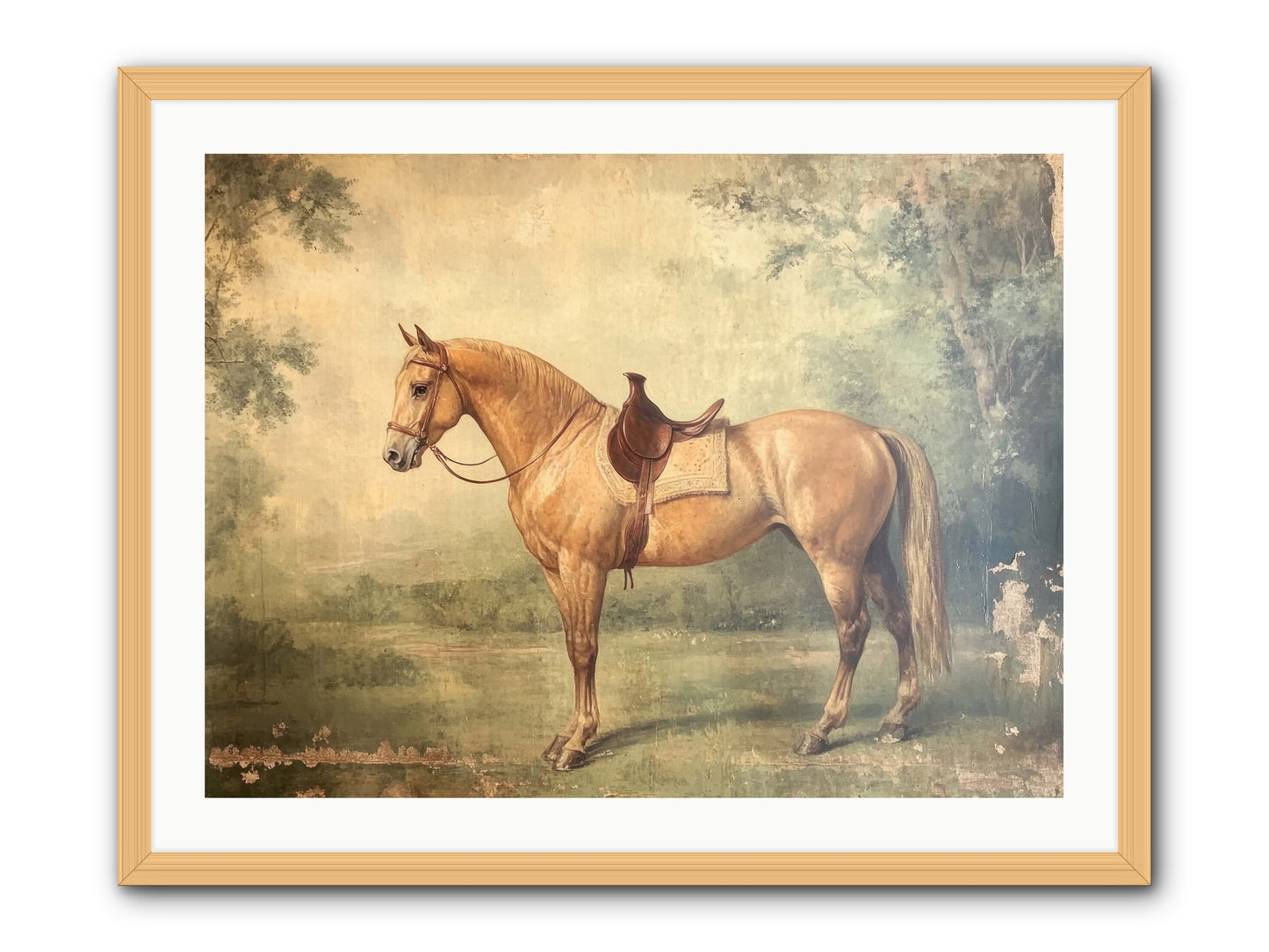 Prairie Gold -- Framed Print - Natural 32x24