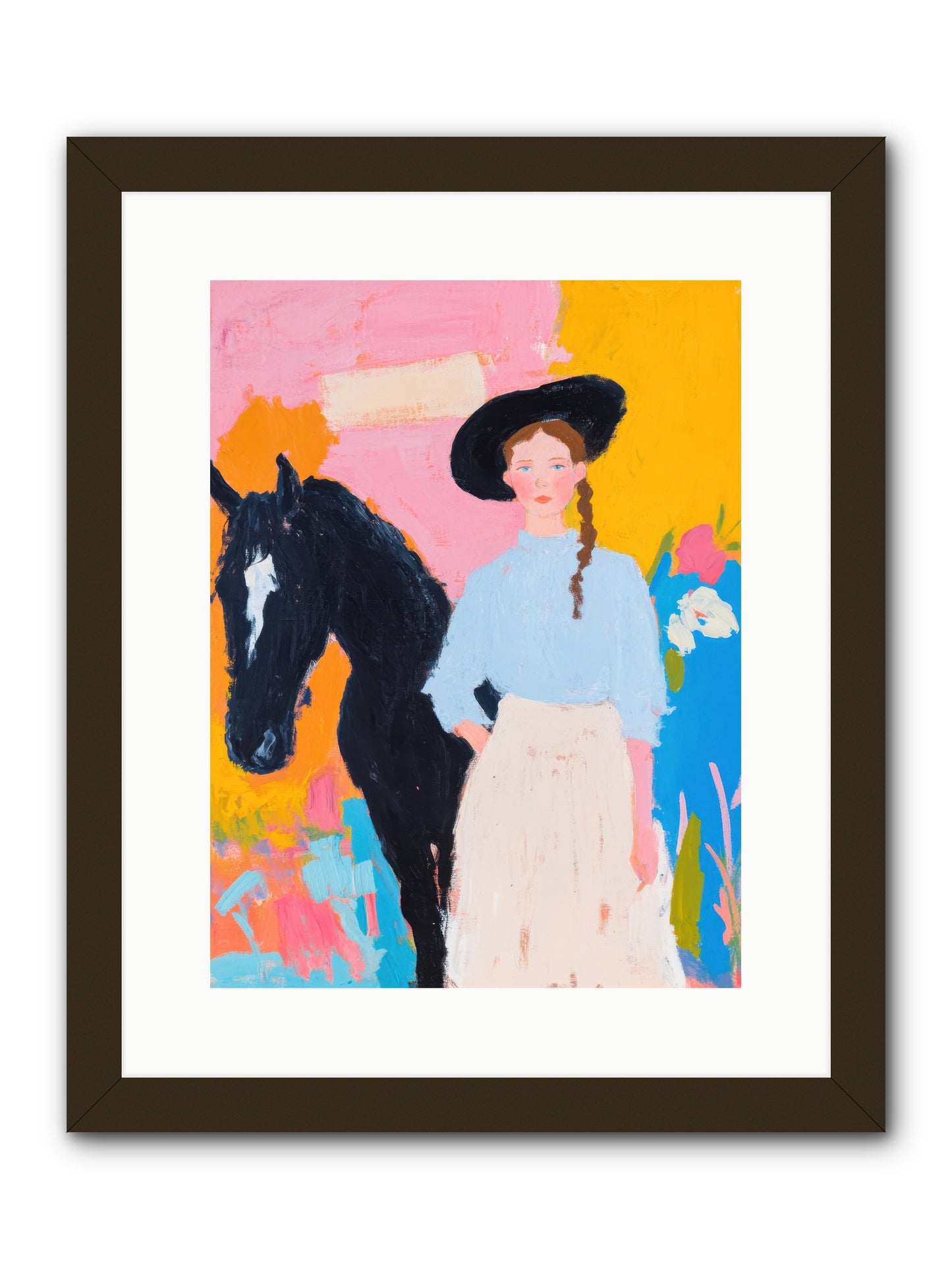 Prairie Wind  -- Framed Print - Black 12x16