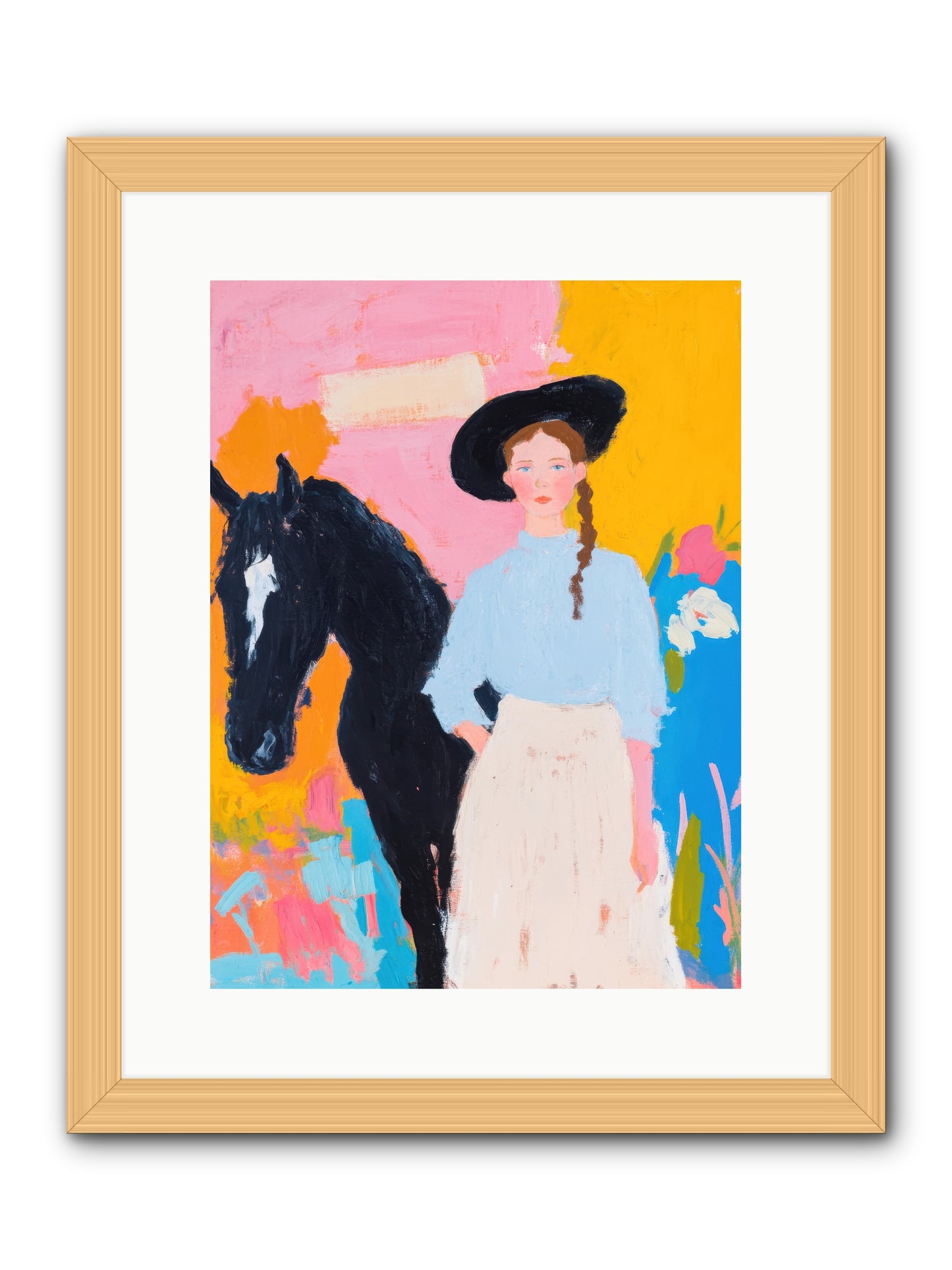 Prairie Wind  -- Framed Print - Natural 12x16