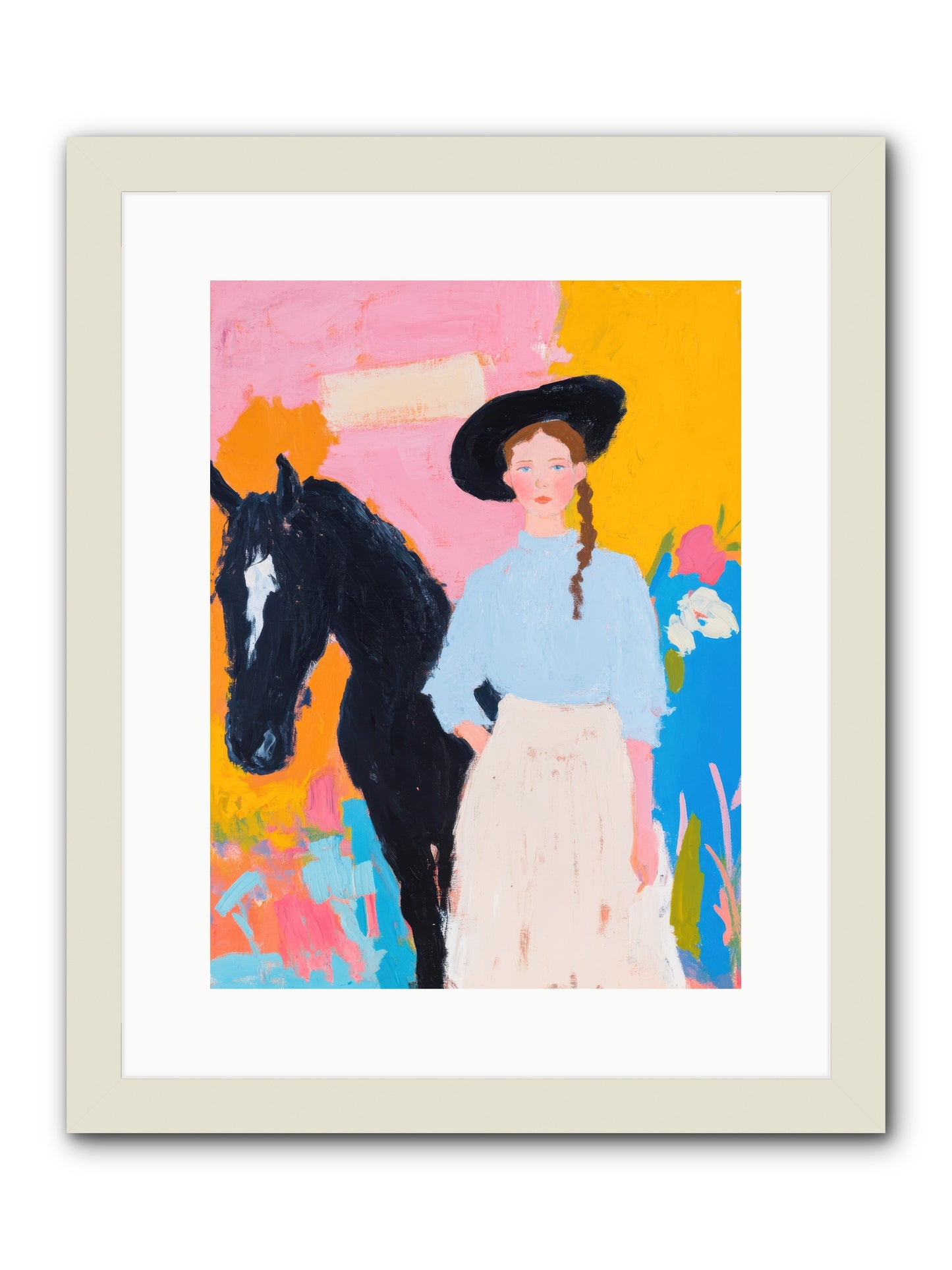 Prairie Wind  -- Framed Print - White 12x16