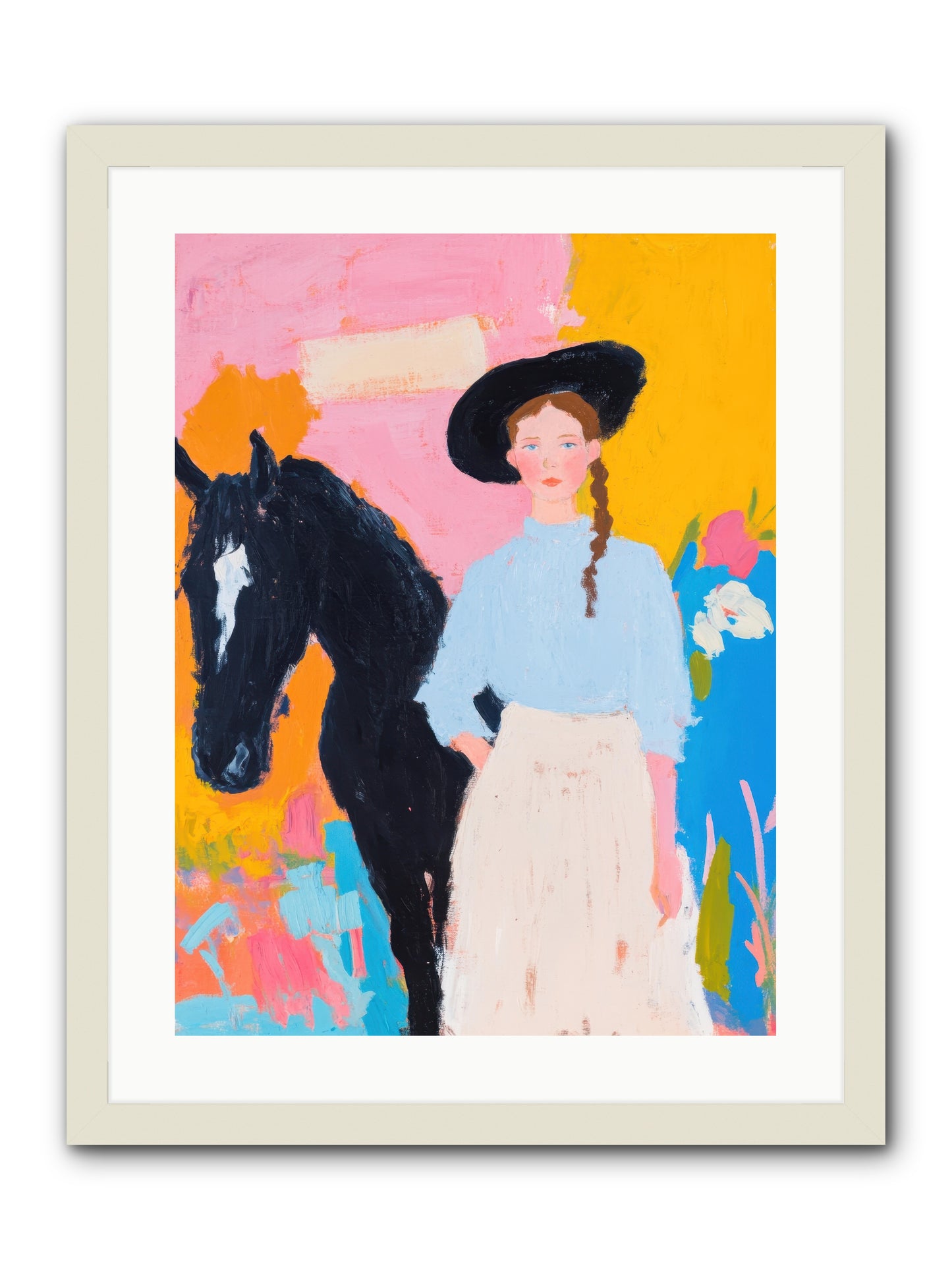 Prairie Wind  -- Framed Print - White 18x24