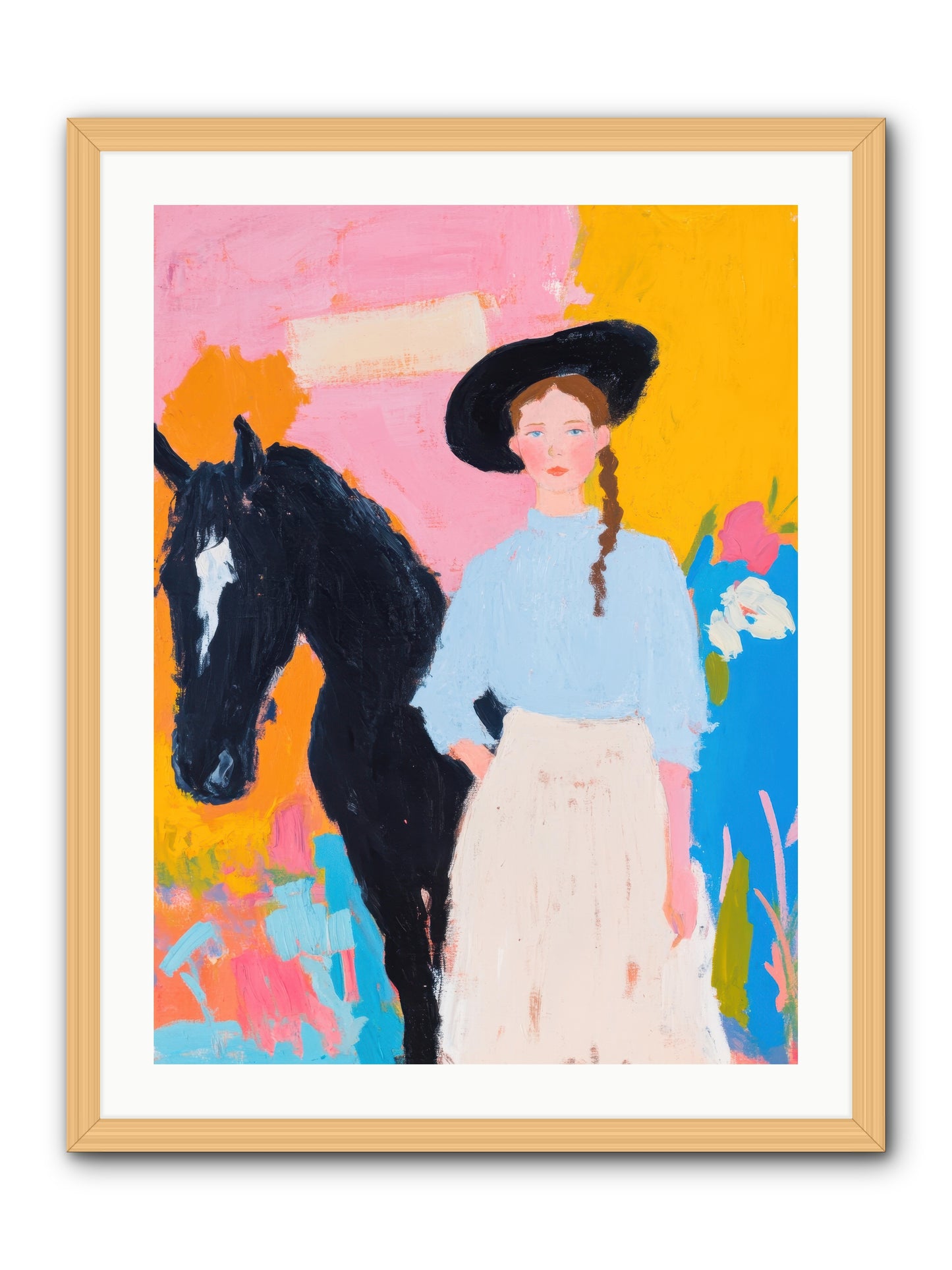 Prairie Wind  -- Framed Print - Natural 24x32