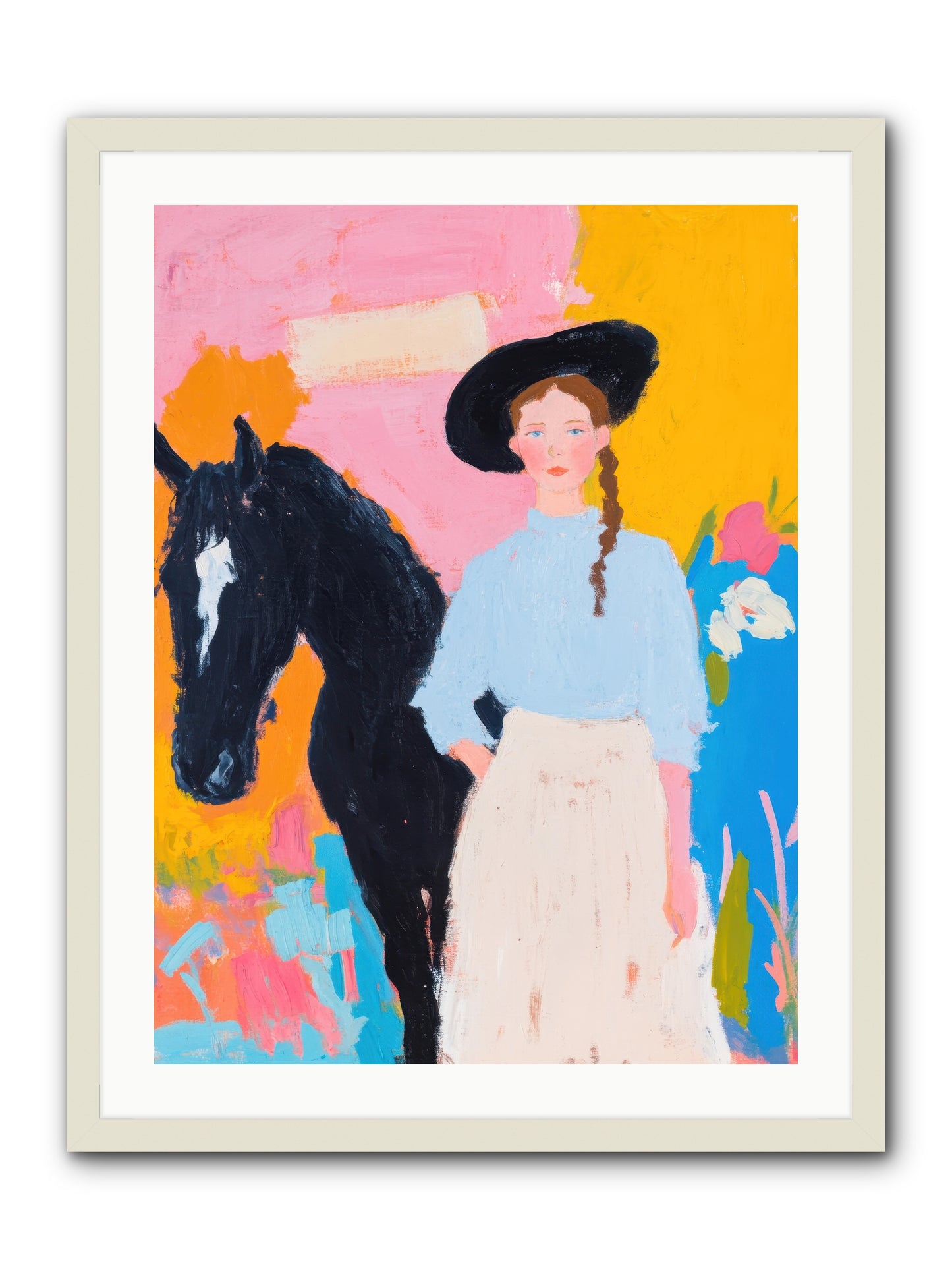 Prairie Wind  -- Framed Print - White 24x32