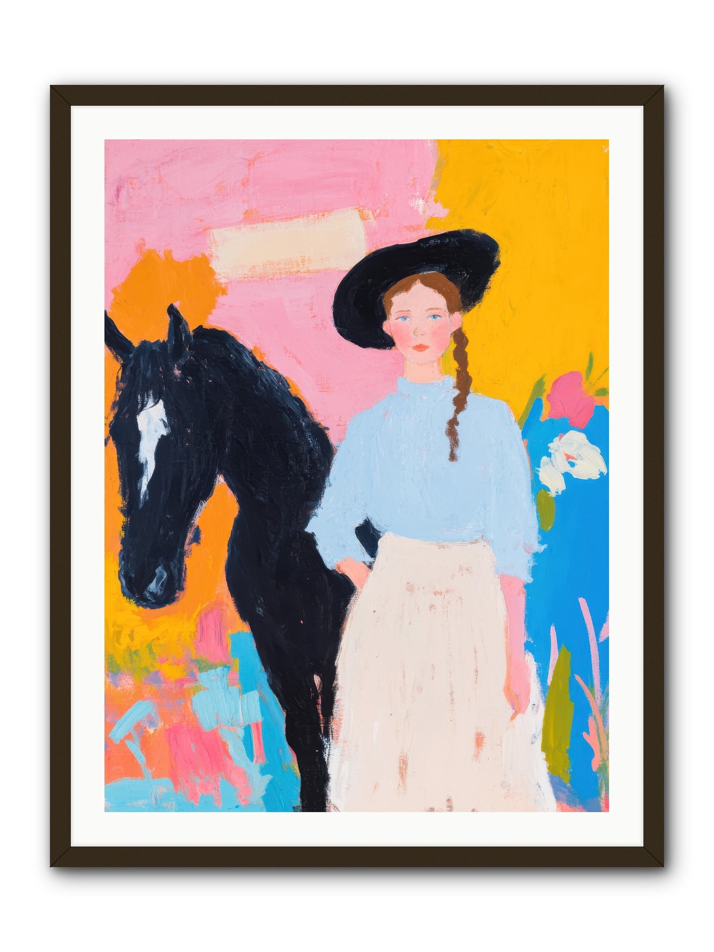 Prairie Wind  -- Framed Print - Black 30x40