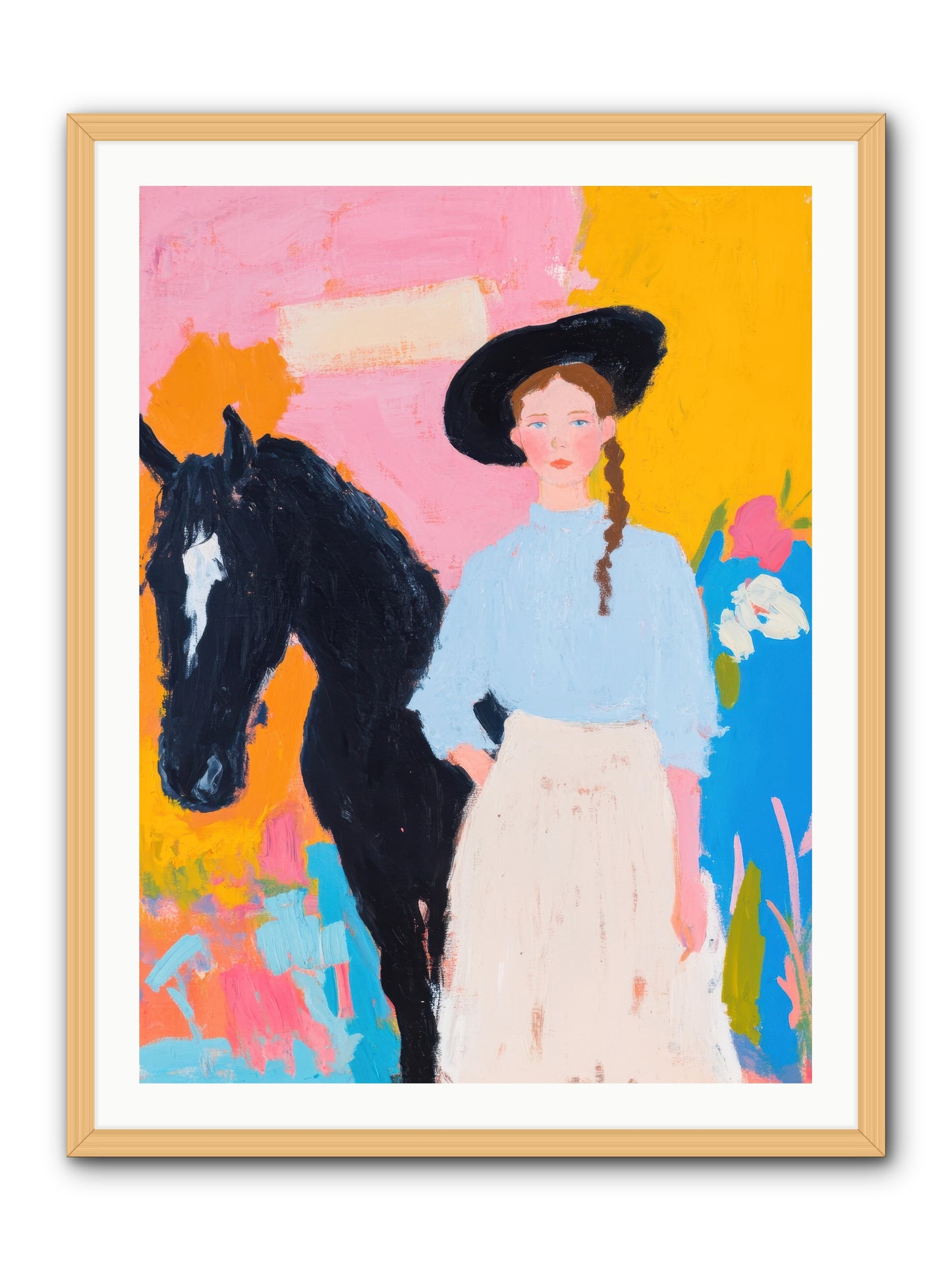 Prairie Wind  -- Framed Print - Natural 30x40
