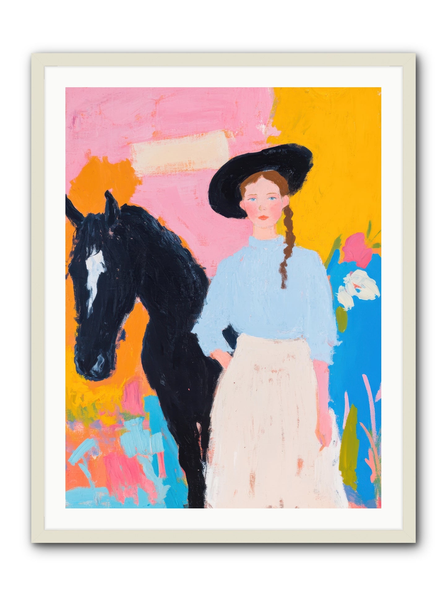 Prairie Wind  -- Framed Print - White 30x40