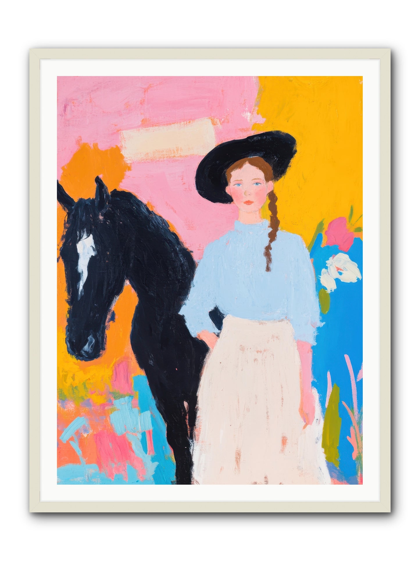 Prairie Wind  -- Framed Print - White 36x48
