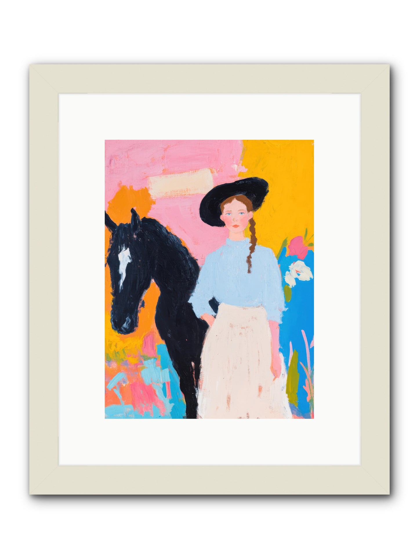 Prairie Wind  -- Framed Print - White 9x12