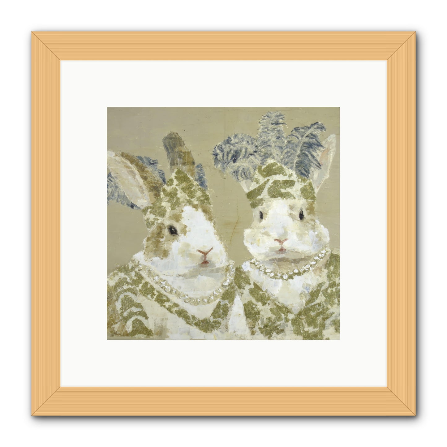 Prelude in Paisley -- Framed Print - Natural 10x10