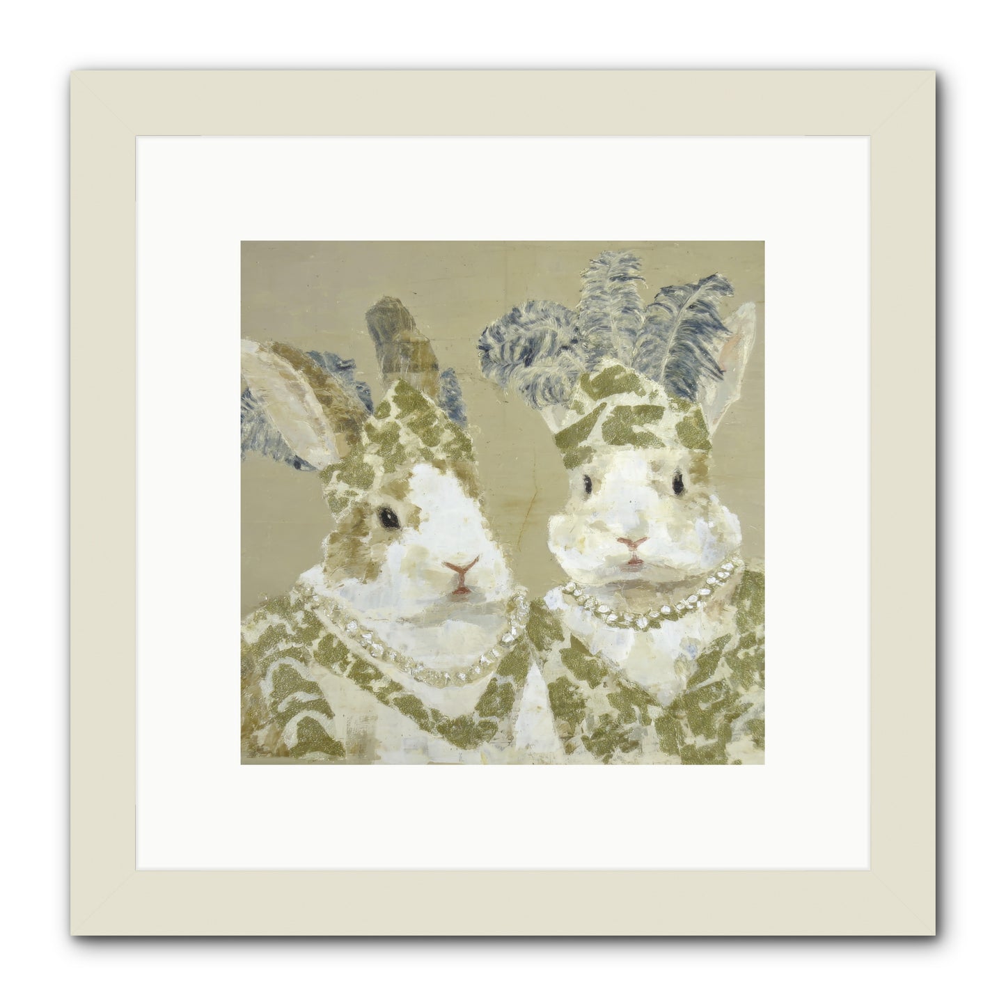 Prelude in Paisley -- Framed Print - White 10x10