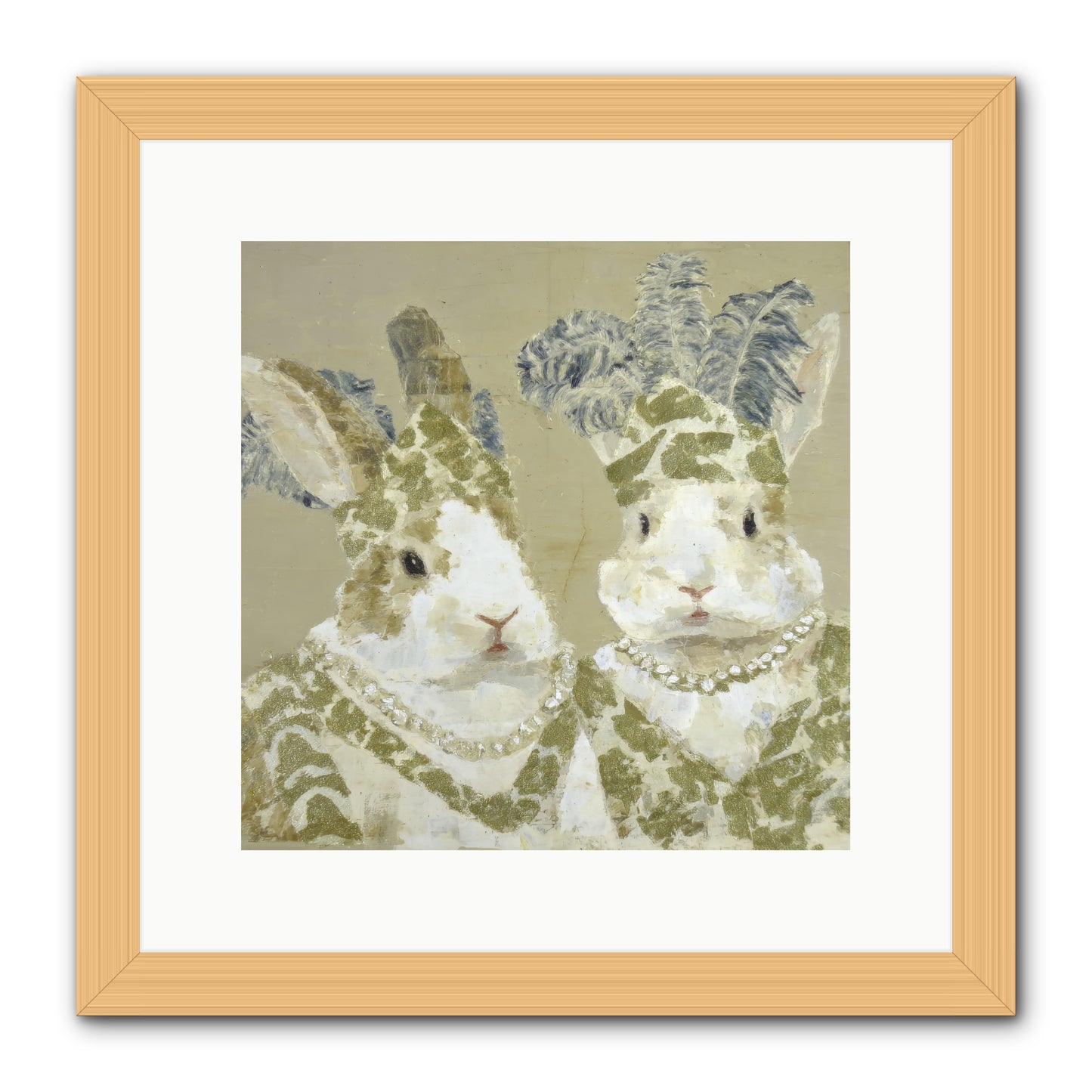 Prelude in Paisley -- Framed Print - Natural 12x12